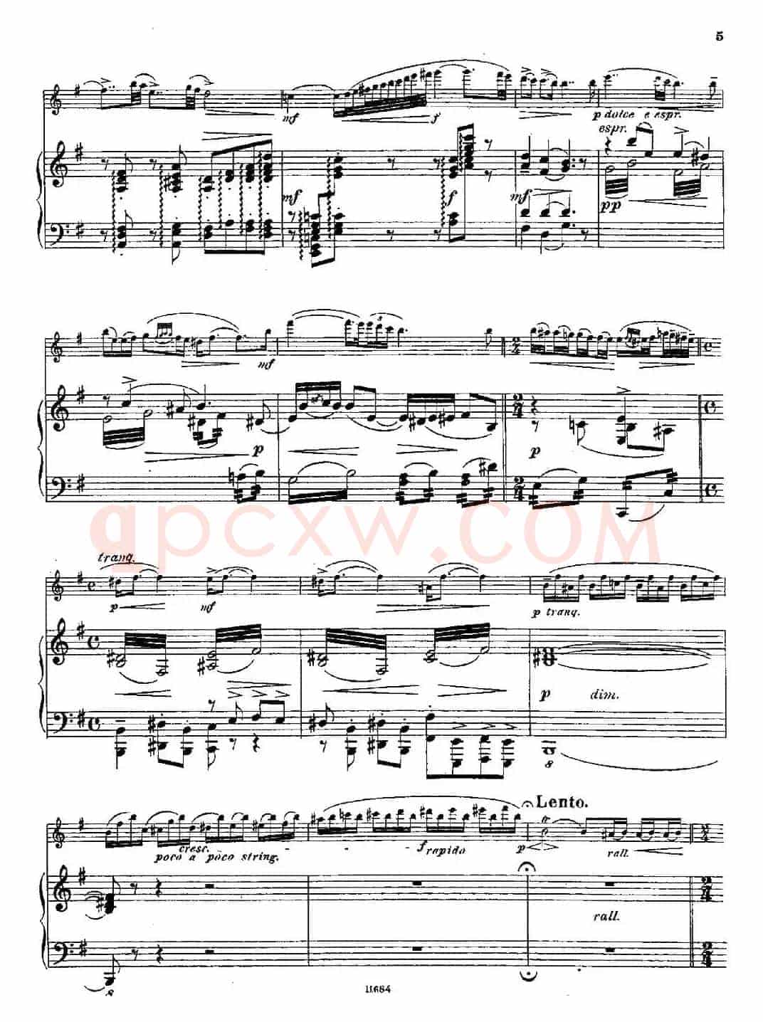Introduction et Caprice（Op.58）（长笛+钢琴伴奏）