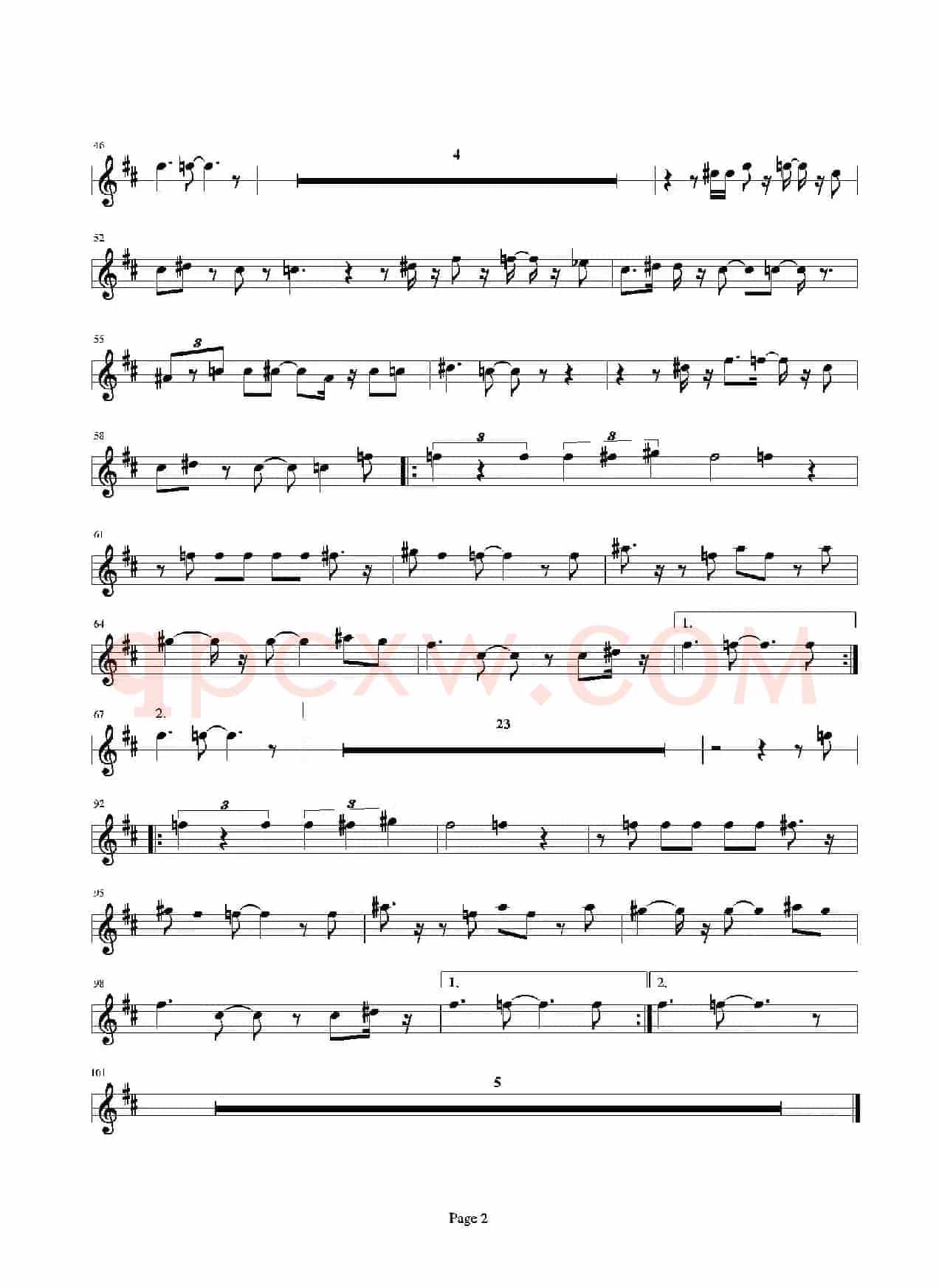 Hasta siempre（又名：Che Guevara（切·格瓦拉））（次中音萨克斯）