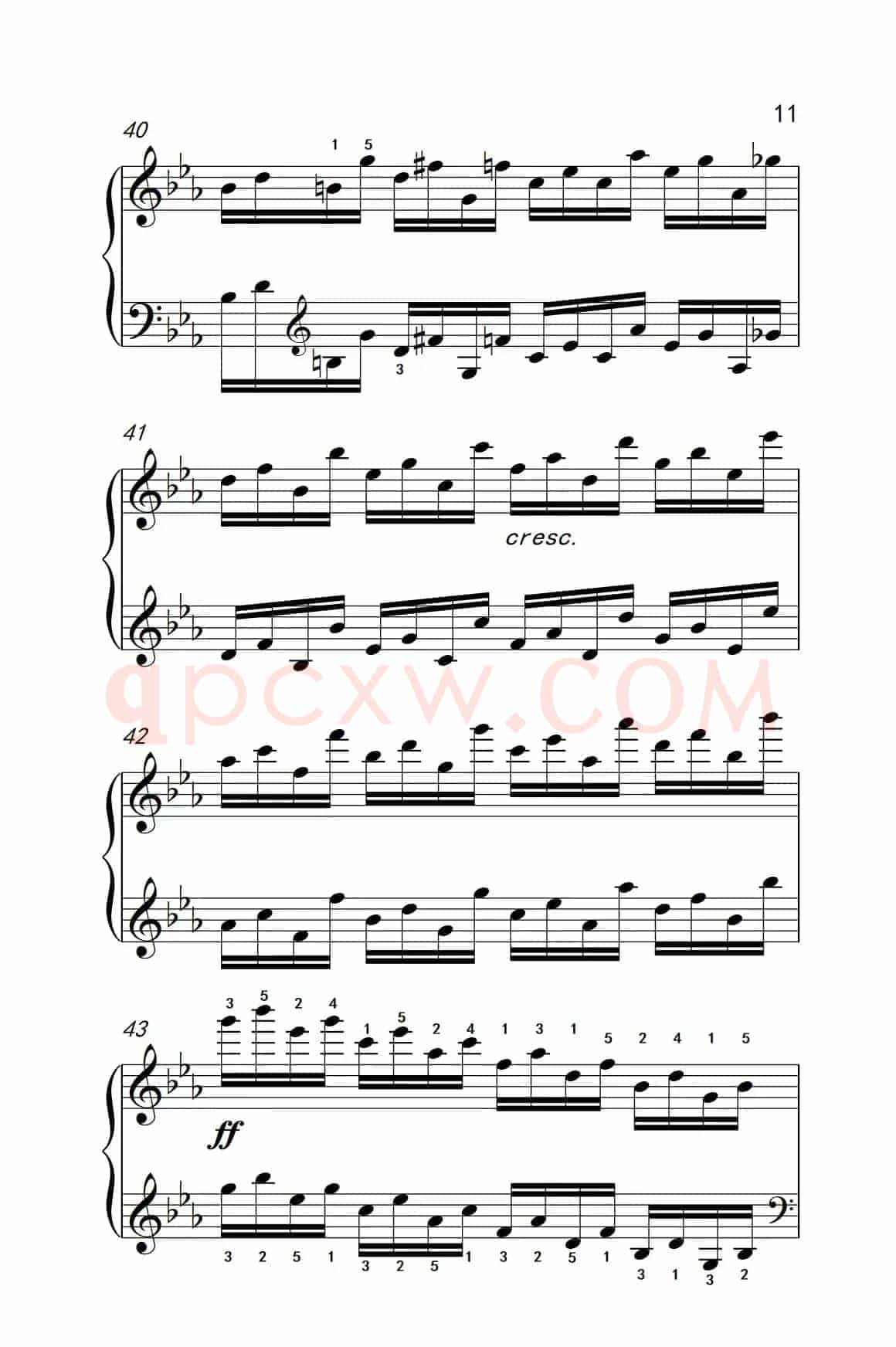 莫什科夫斯基 钢琴练习曲（第七首）