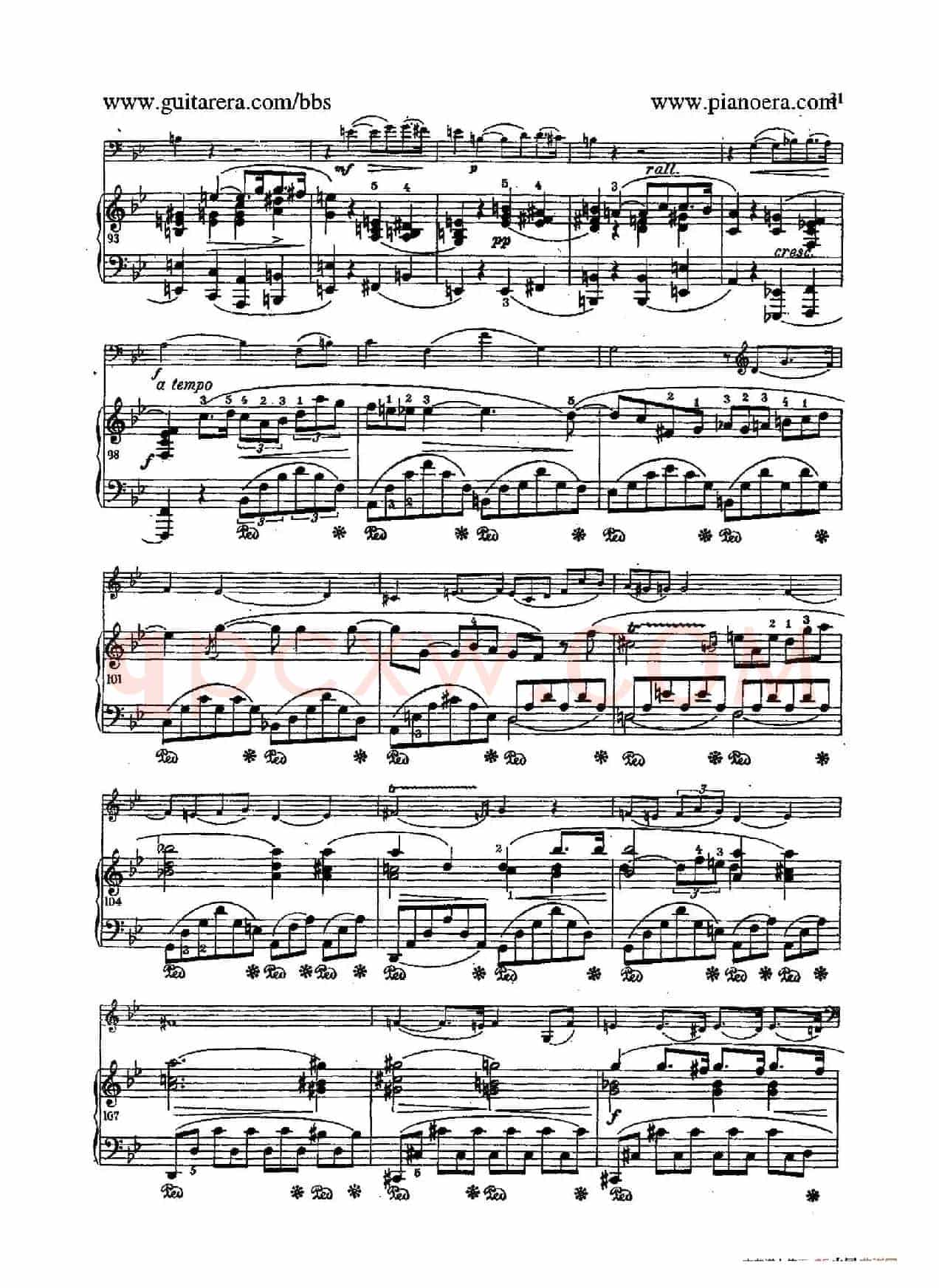 Sonata for Cello and Piano in g Minor Op.65(g小调大提琴奏鸣曲·大提琴+钢琴)
