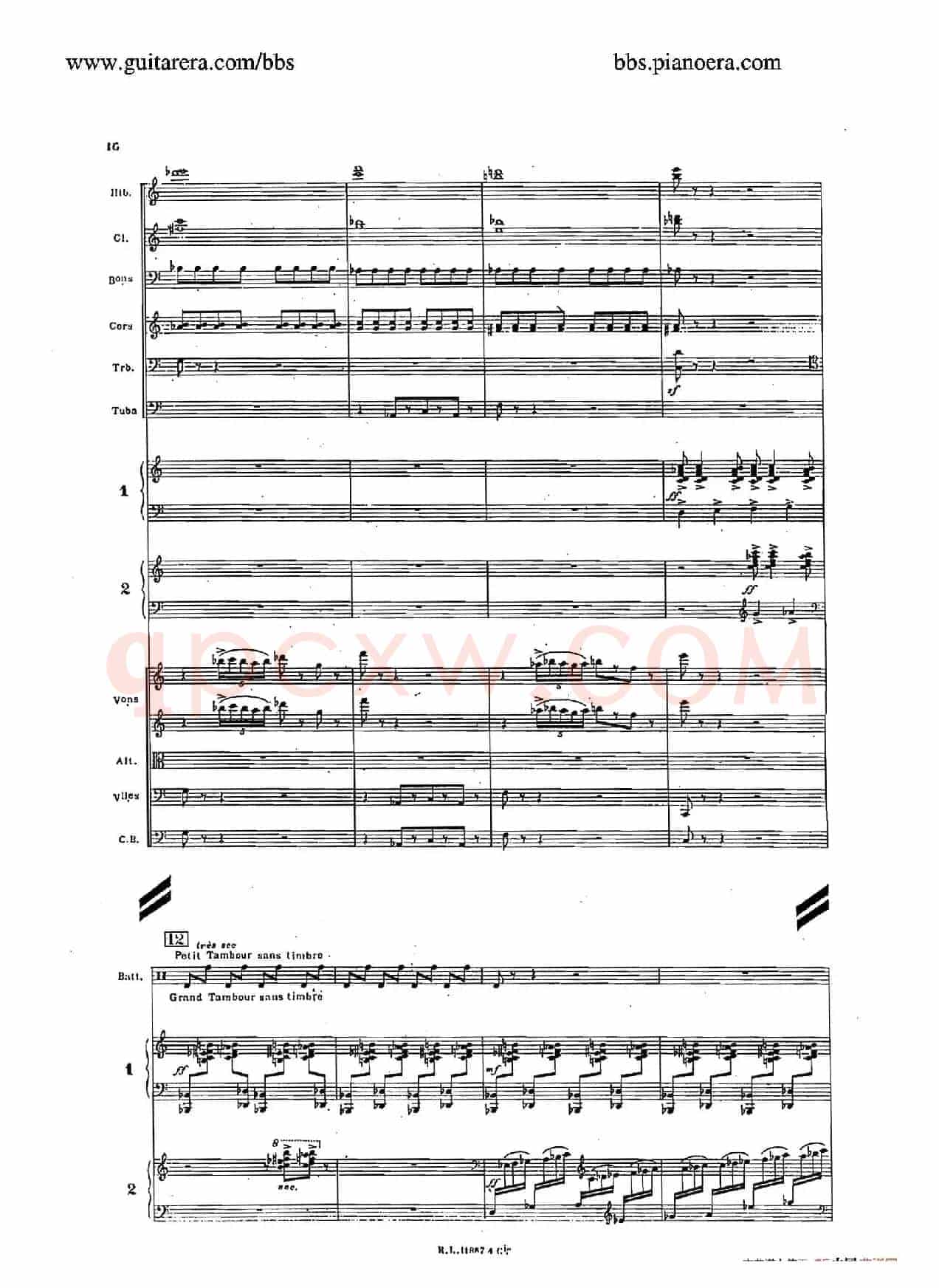 Concerto for 2 Pianos in d Minor(d小调双钢琴协奏曲·总谱)