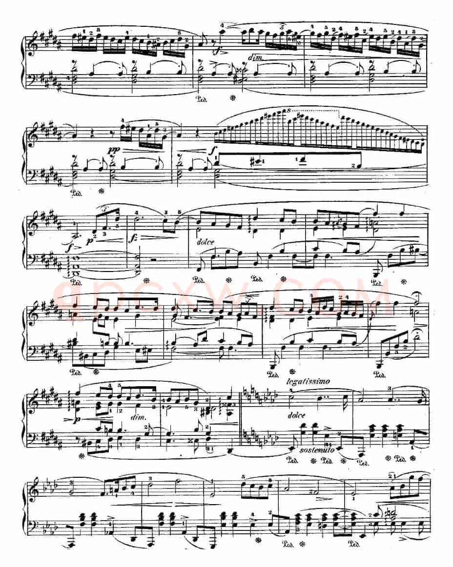 B大调夜曲Op.62－1（Deux  Nocturnes）