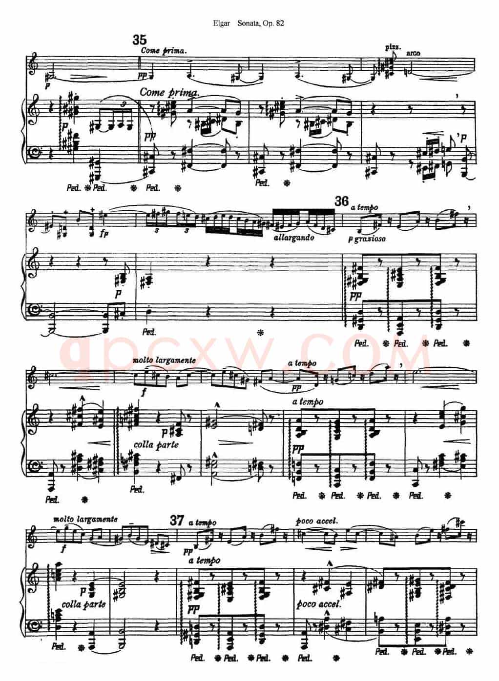 Violin Sonata Op.82（小提琴+钢琴伴奏）