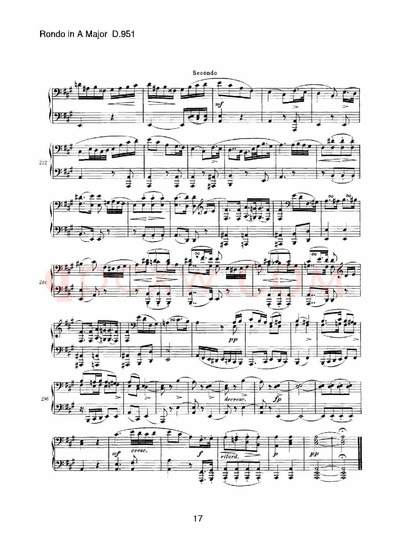 Grand Rondeau in A Major Op.107(A大调回旋曲·四手联弹)