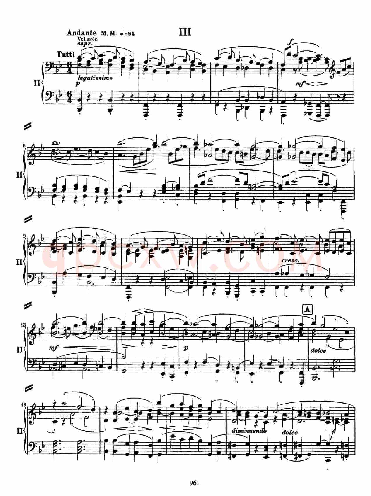 降B大调第二钢琴协奏曲（P61——70）