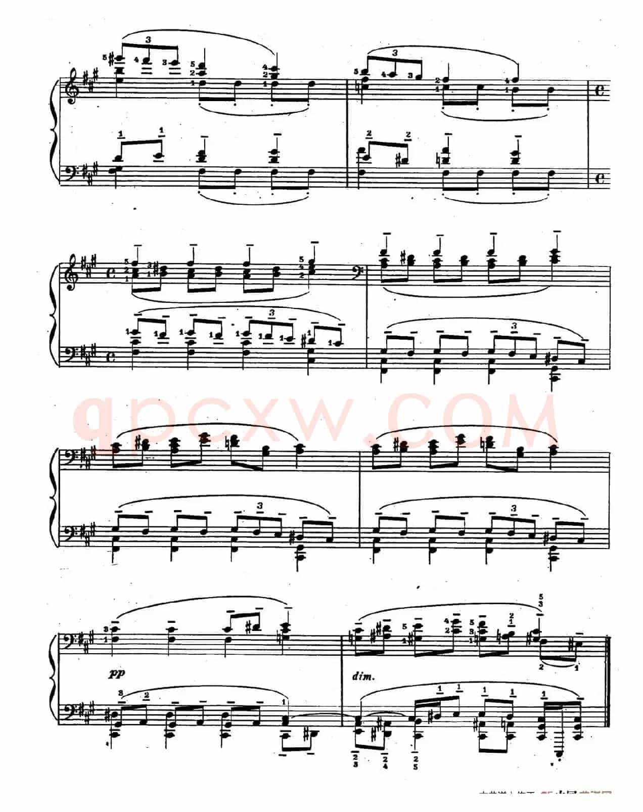 Ten Bagatelles Op.5(10首小品·5. 升f小调)