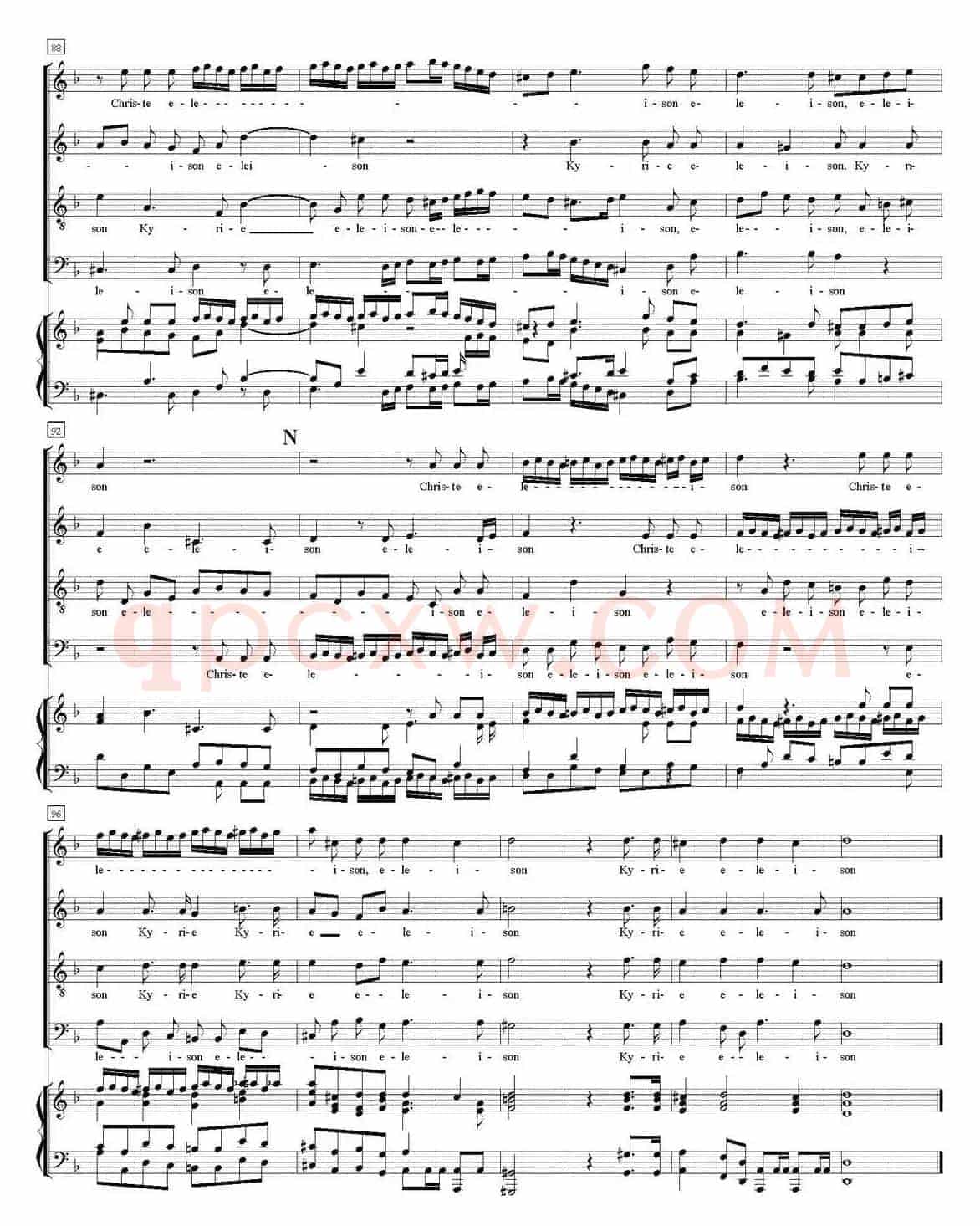 N°1 Requiem（KV 626）（萨克斯四重奏+钢琴伴奏）