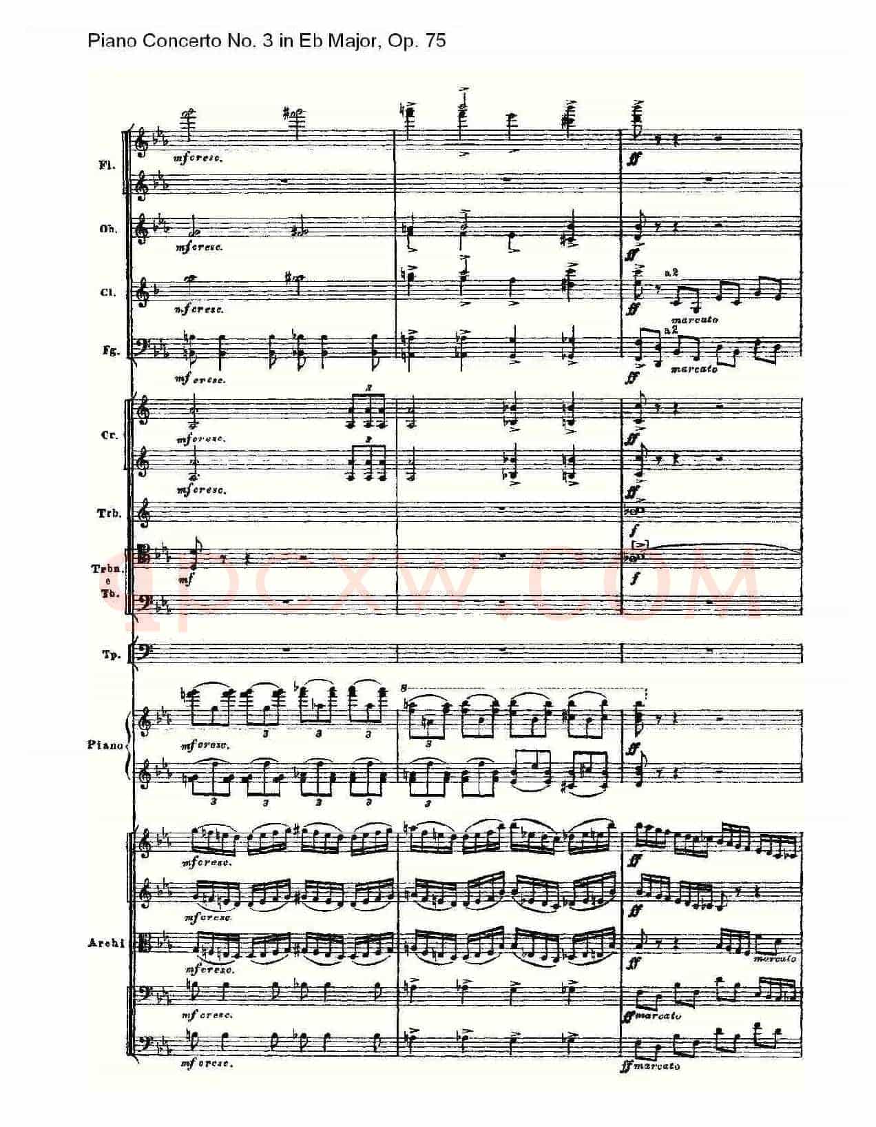 Piano Concerto No.3 in Eb Major,Op.75(Eb大调第三钢琴协奏曲)