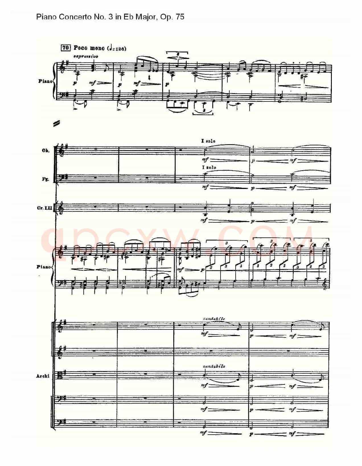 Piano Concerto No.3 in Eb Major,Op.75(Eb大调第三钢琴协奏曲)