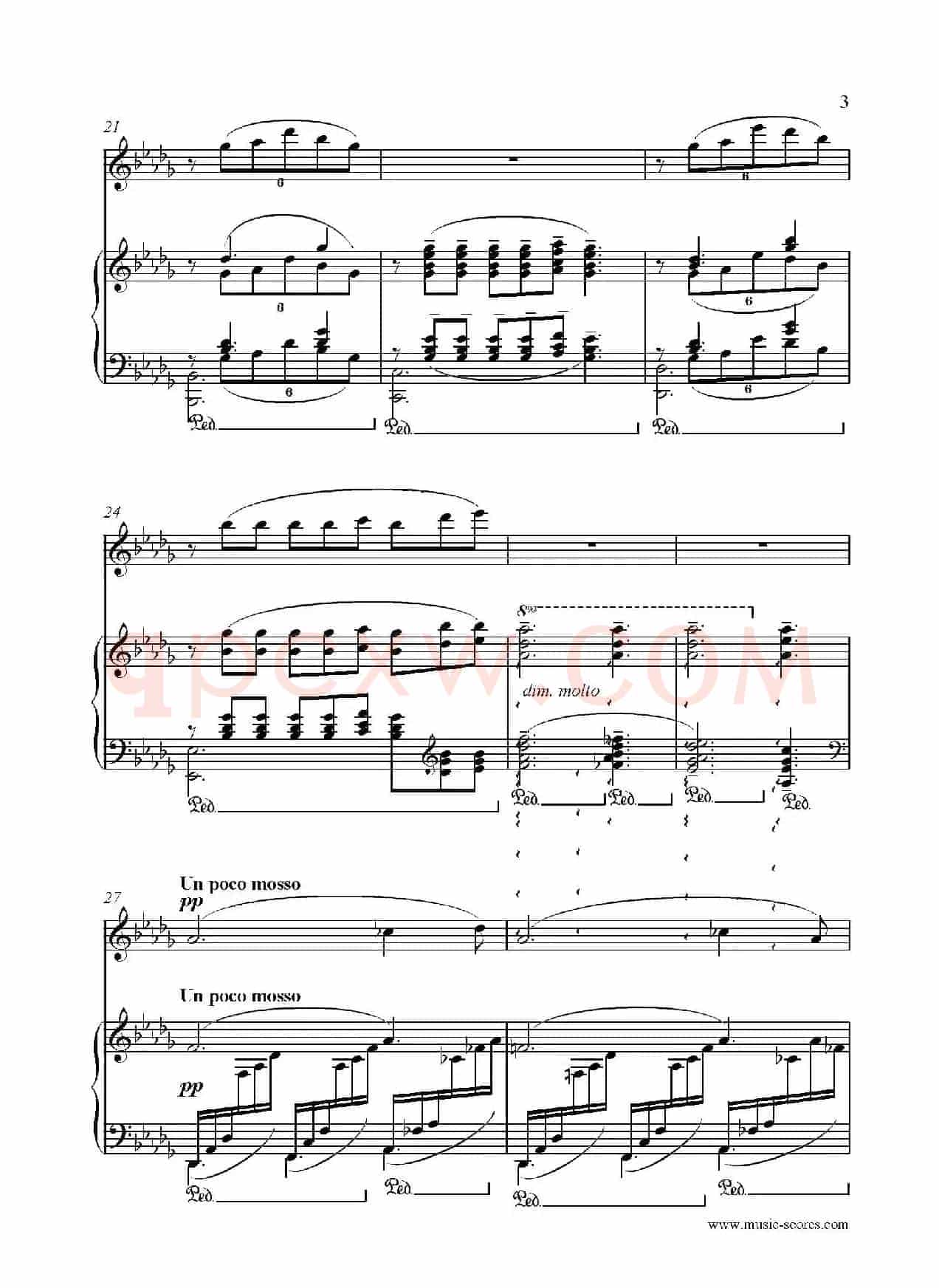 Clair de lune（长笛+钢琴伴奏）
