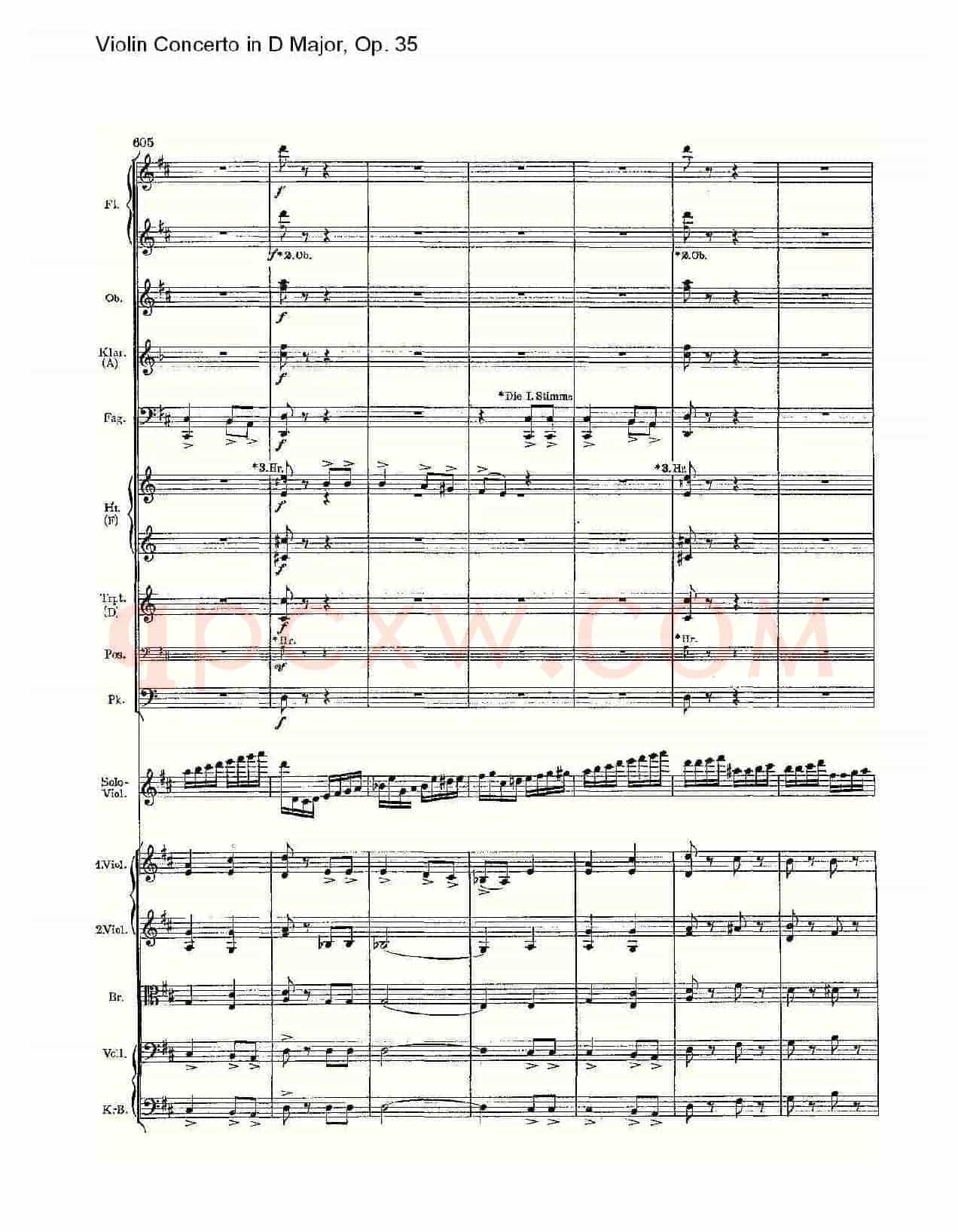 D大调小提琴协奏曲, Op.35第三乐章（二）