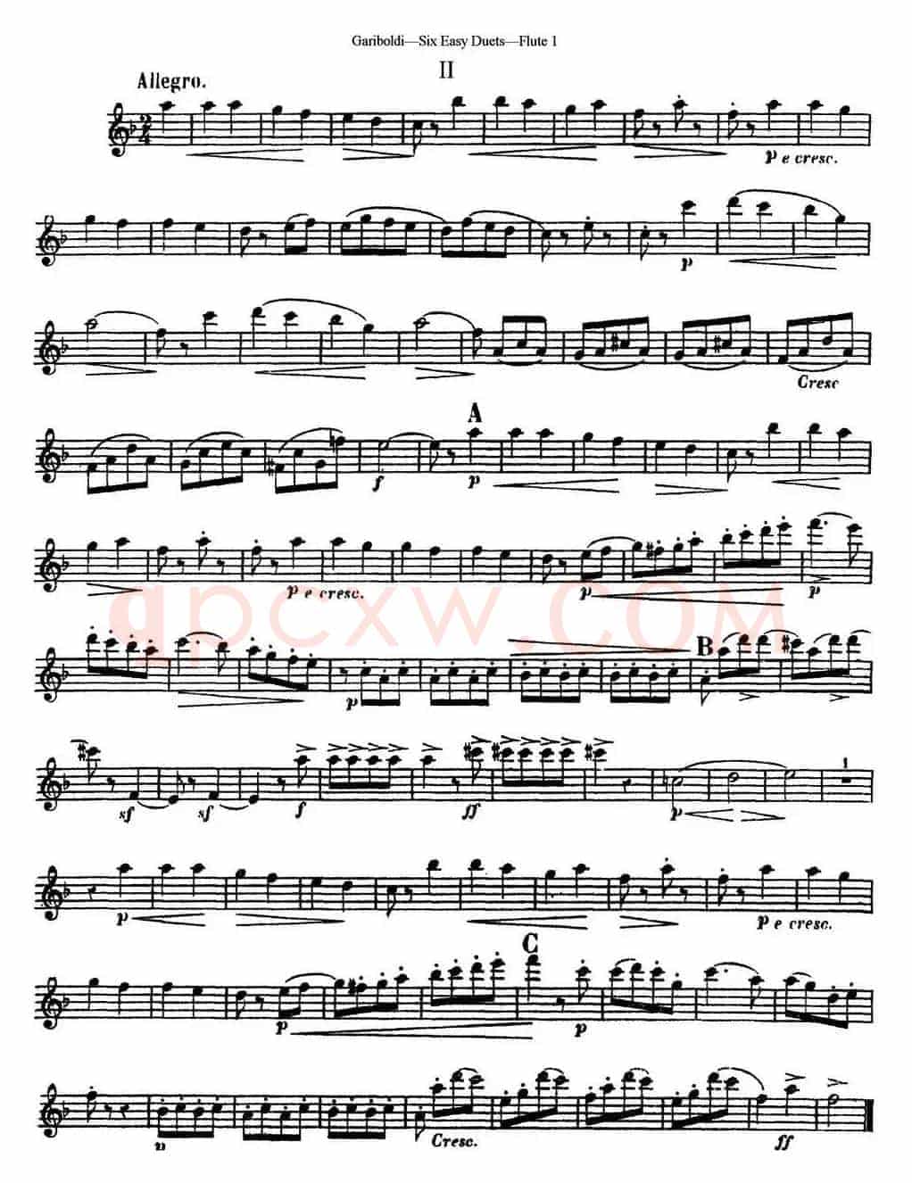 六首简易二重奏作品145号