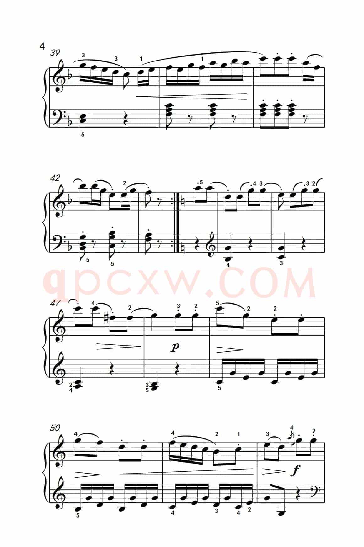 第四级 1.回旋曲（中央音乐学院 钢琴（业余）考级教程 4-6级）
