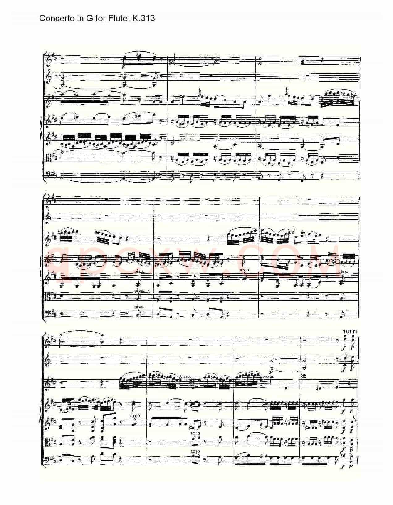 Concerto in G for Flute, K.313（G调长笛协奏曲, K.313）