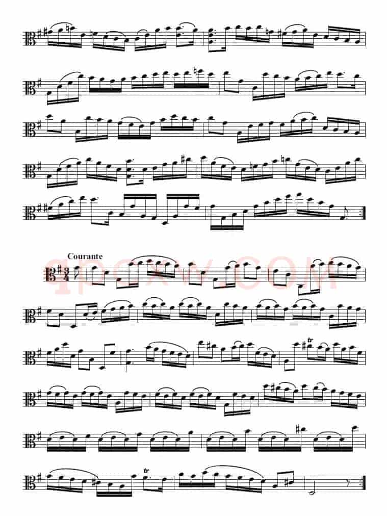 Bach《6 Suites》(巴赫《组曲》、中提琴)