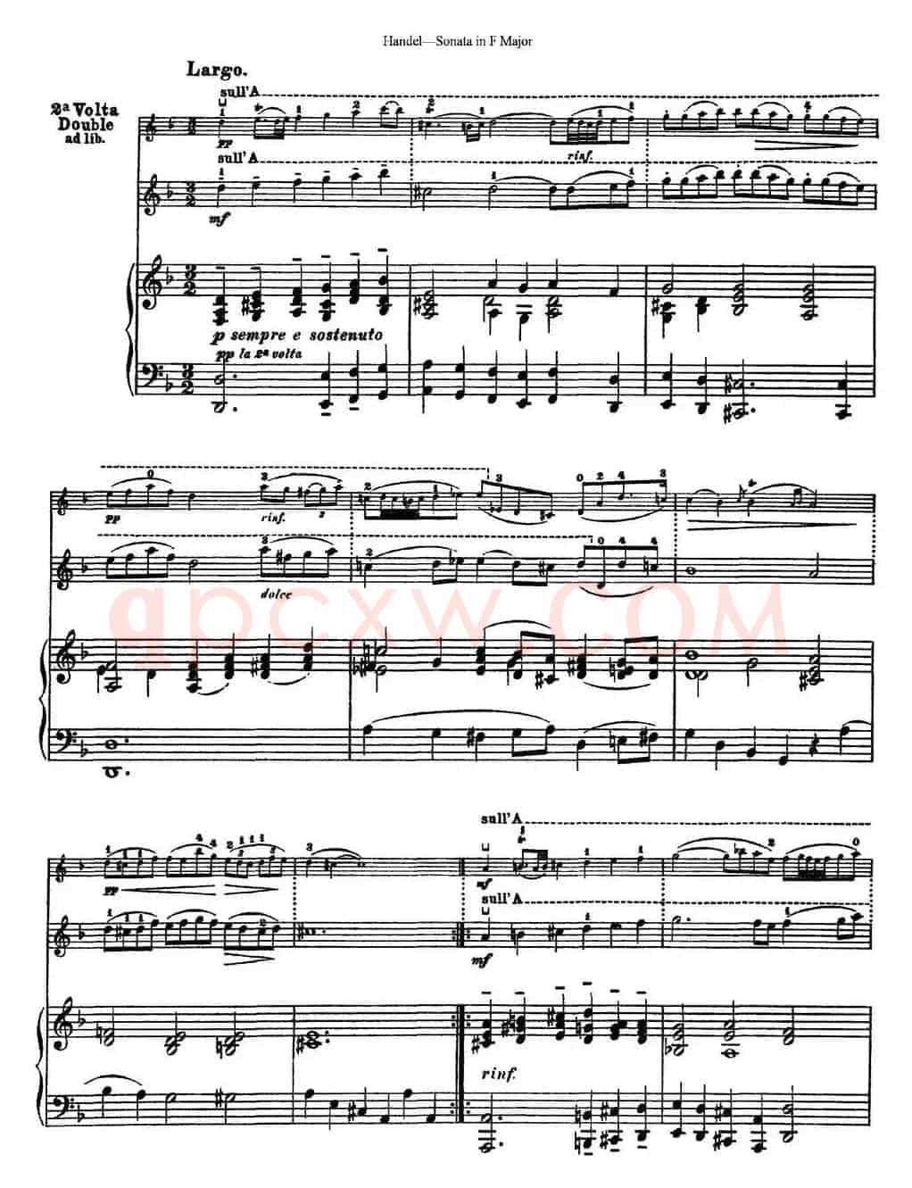 Violin Sonata No.3 in F major（小提琴+钢琴伴奏）