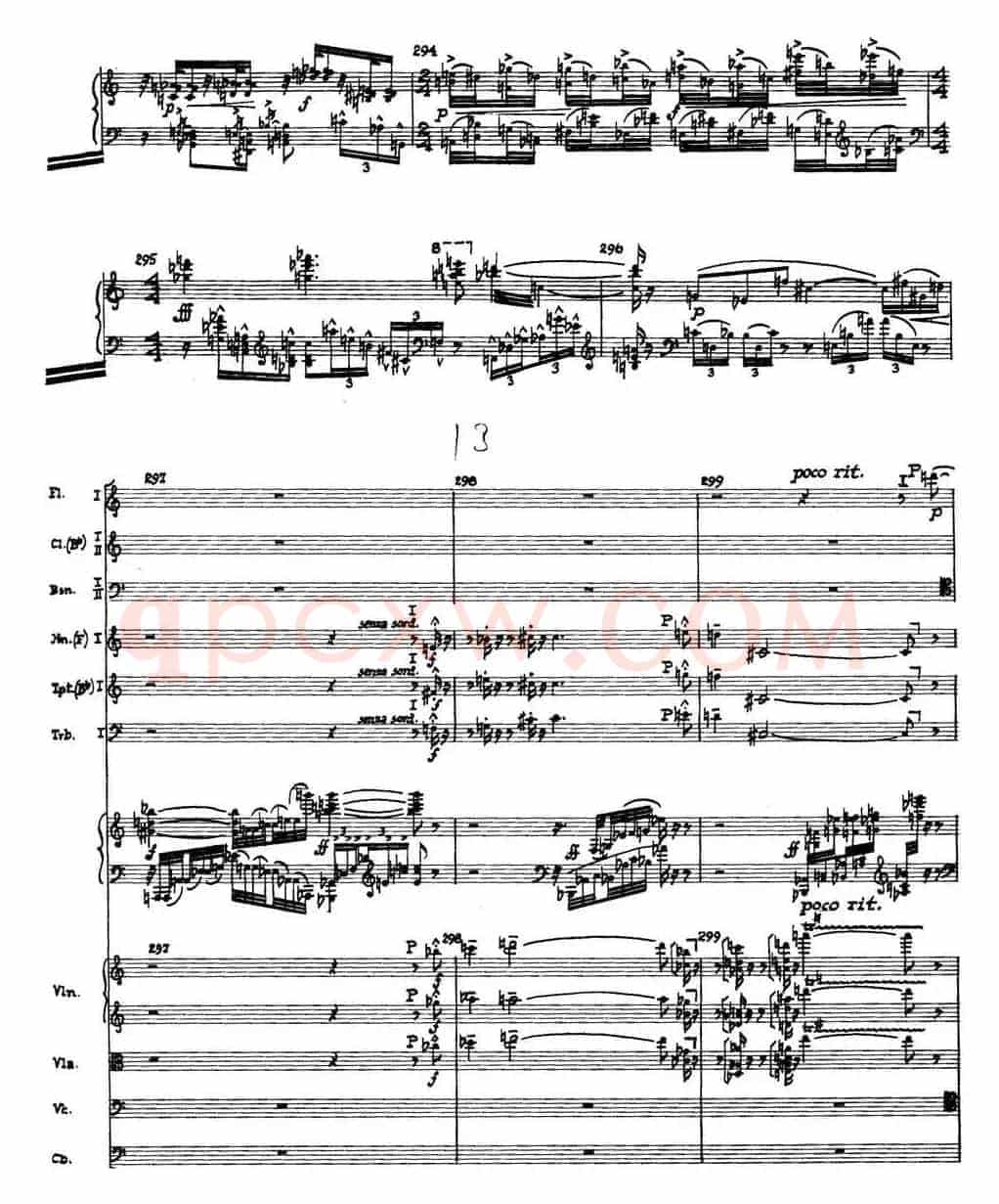 Piano Concerto Op.42（钢琴协奏曲总谱P35-66）