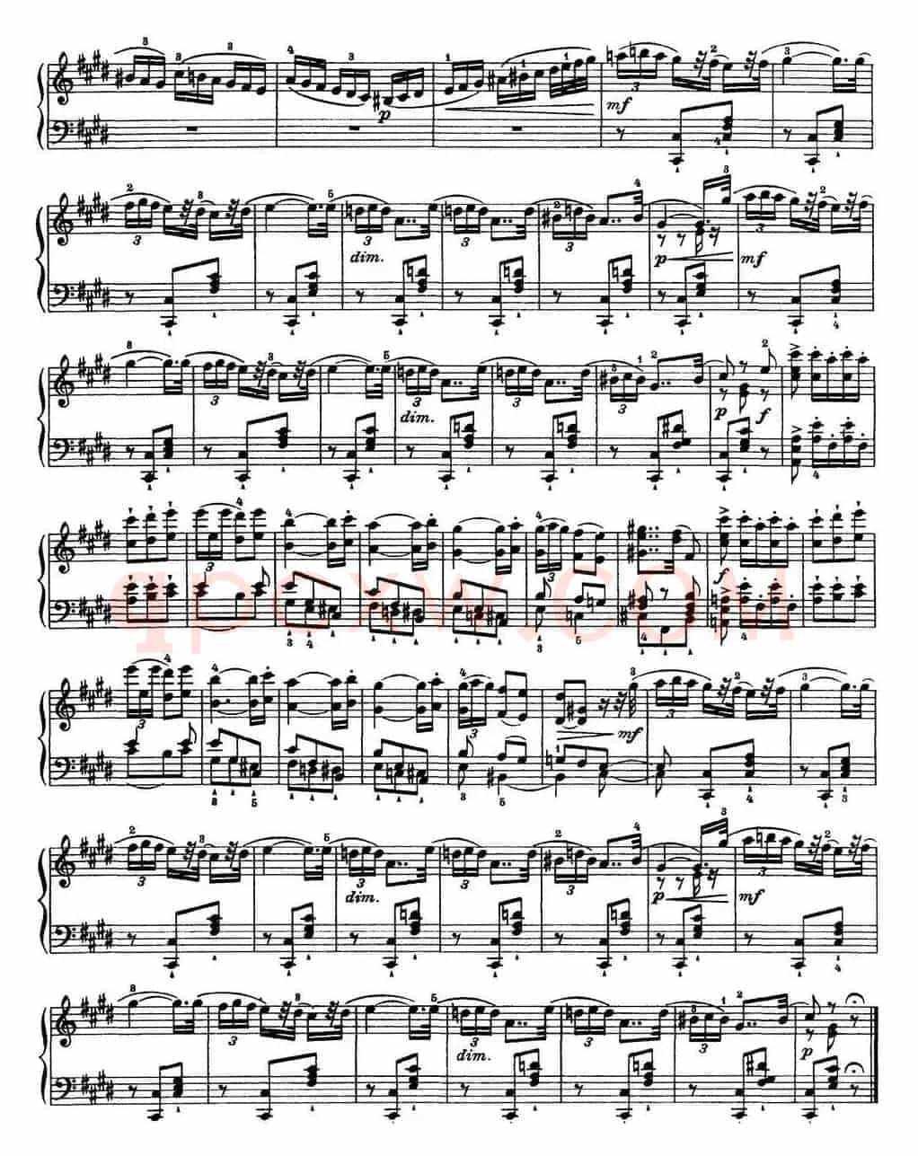 柴可夫斯基18首钢琴小品Op.72(15.Un poco di Chopin)