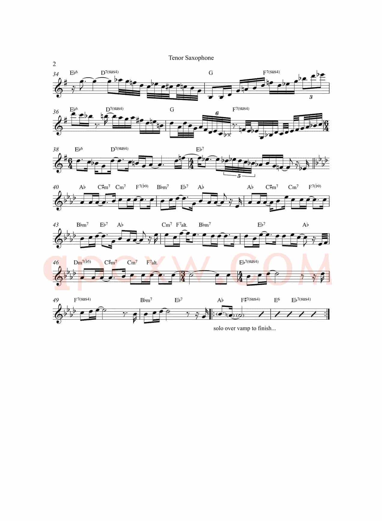 Oh Tannenbaum（次中音萨克斯）