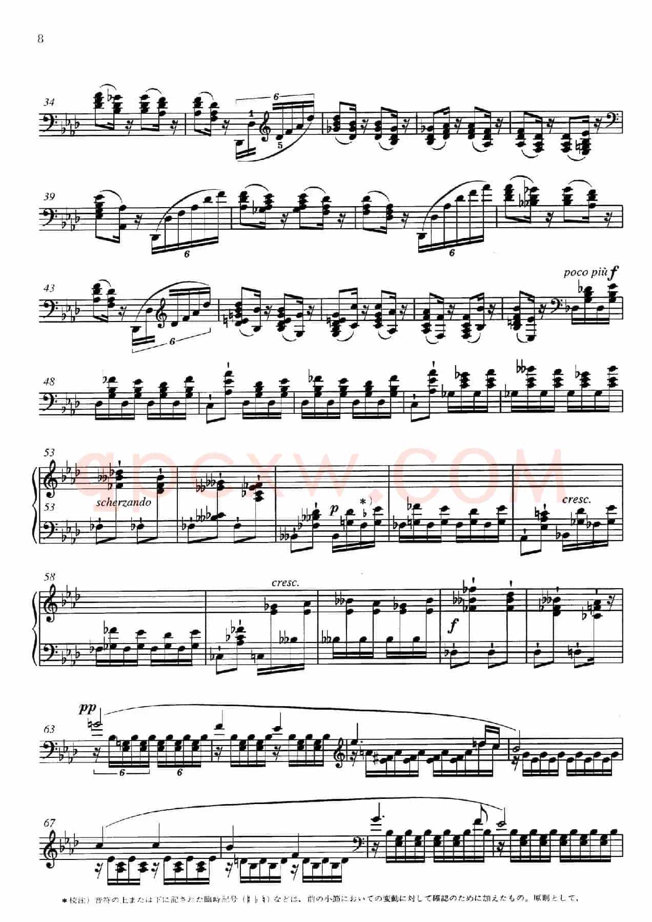 3 Grandes Etudes Op.76 No.1（3首华丽练习曲·1）