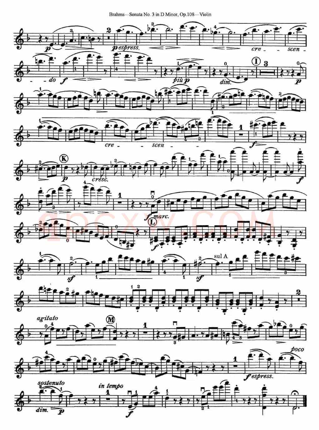 Violin Sonata No.3 in D Minor Op.108