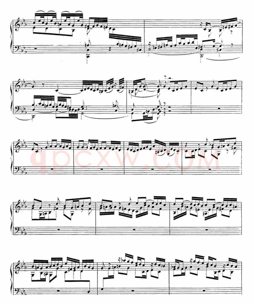 Toccata BWV 911（7首托卡塔·No.2 c小调）