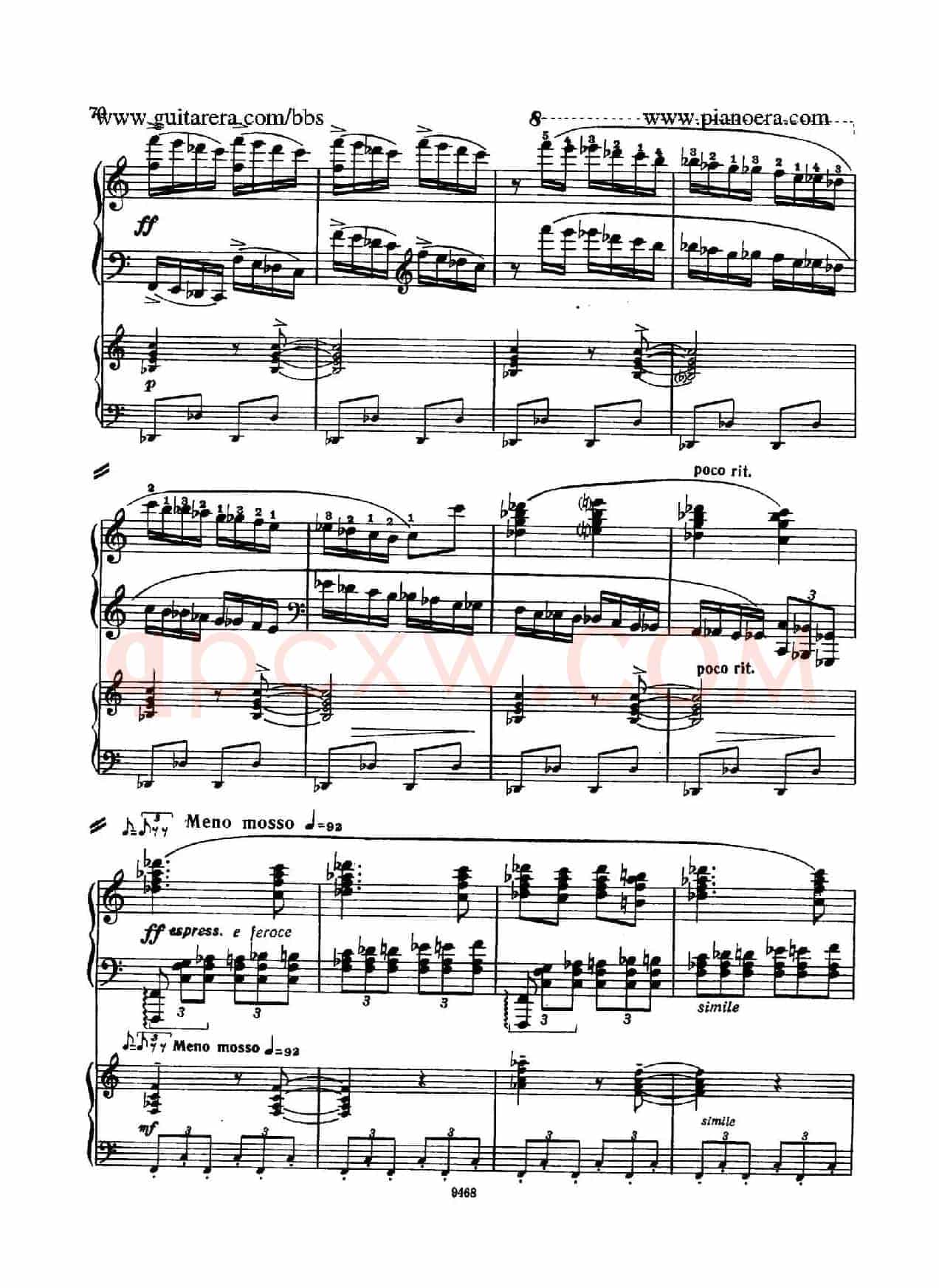 Piano Concerto in D-flat Major Op.37(降D大调钢琴协奏曲·Ⅲ·双钢琴)