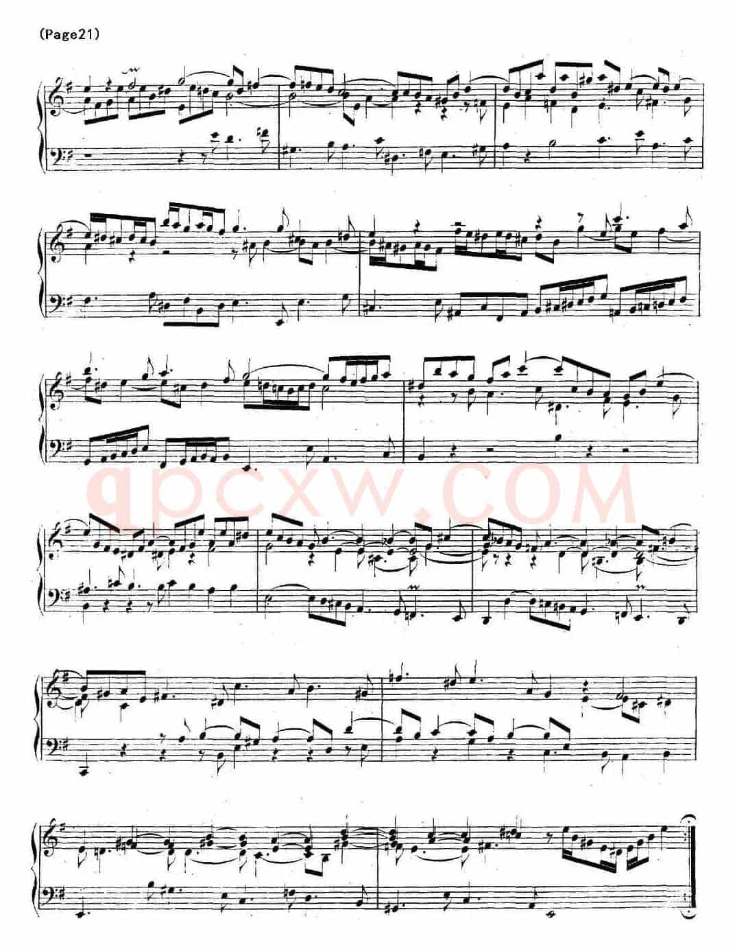 帕蒂塔6首德国组曲（No.6 e小调 巴赫 Partita e Minor BWV 830）