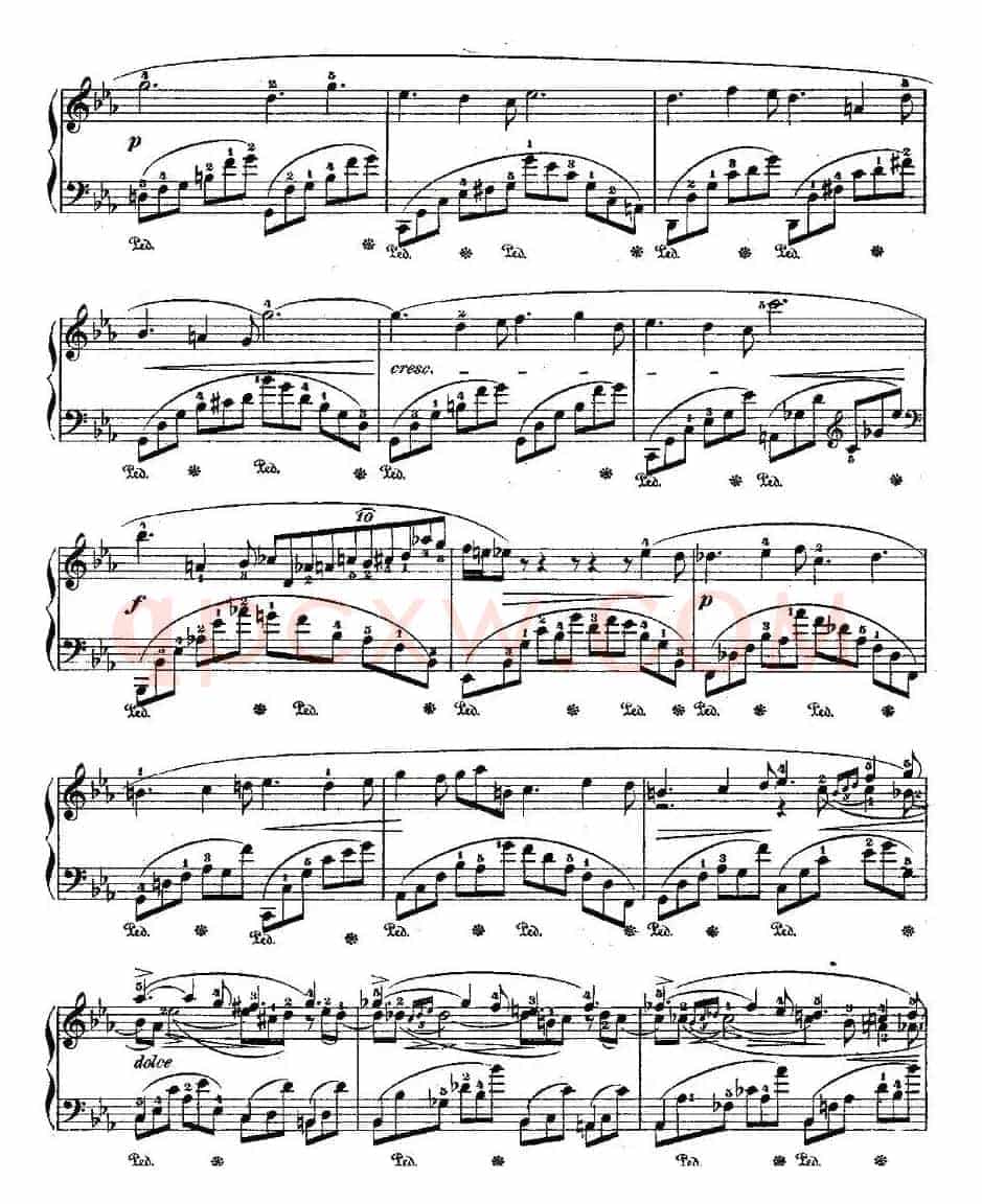 降E大调夜曲Op.55－2（Deux  Nocturnes）