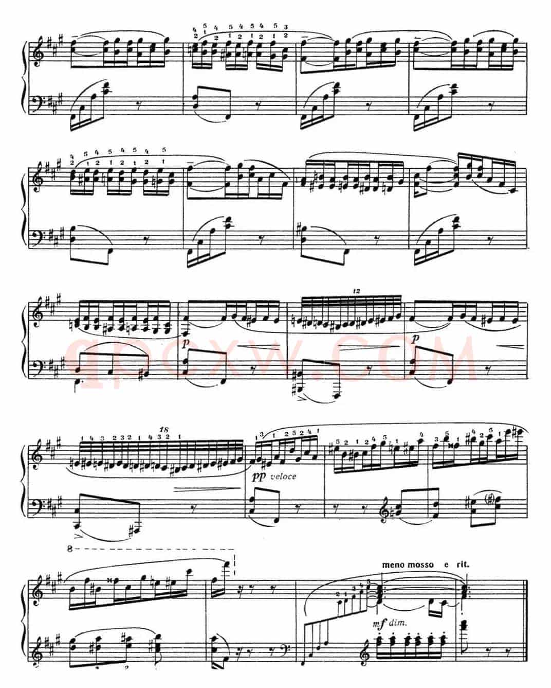 拉赫玛尼诺夫 音画练习曲11或12 Etudes tableaux Op.39 No.3