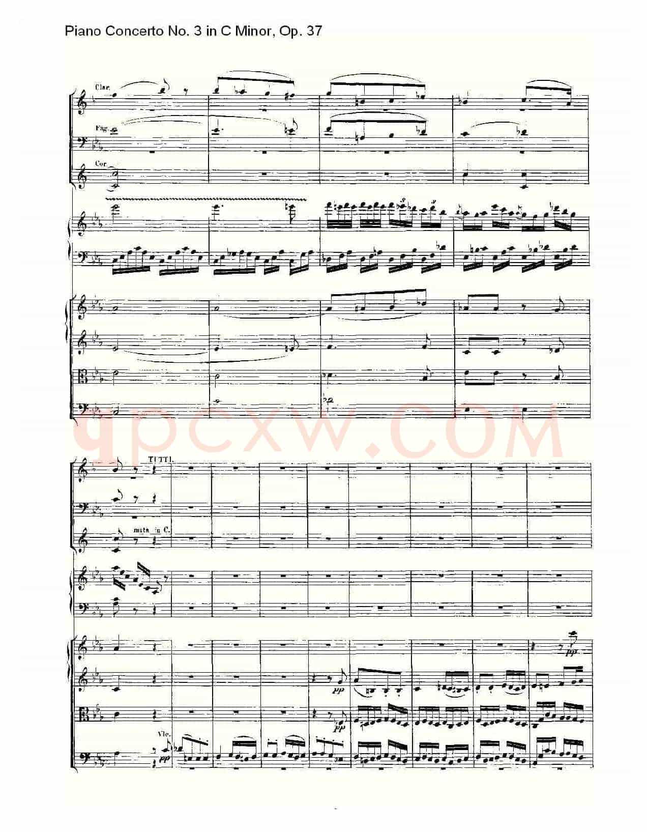 C小调钢琴第三协奏曲 Op.37 第三乐章