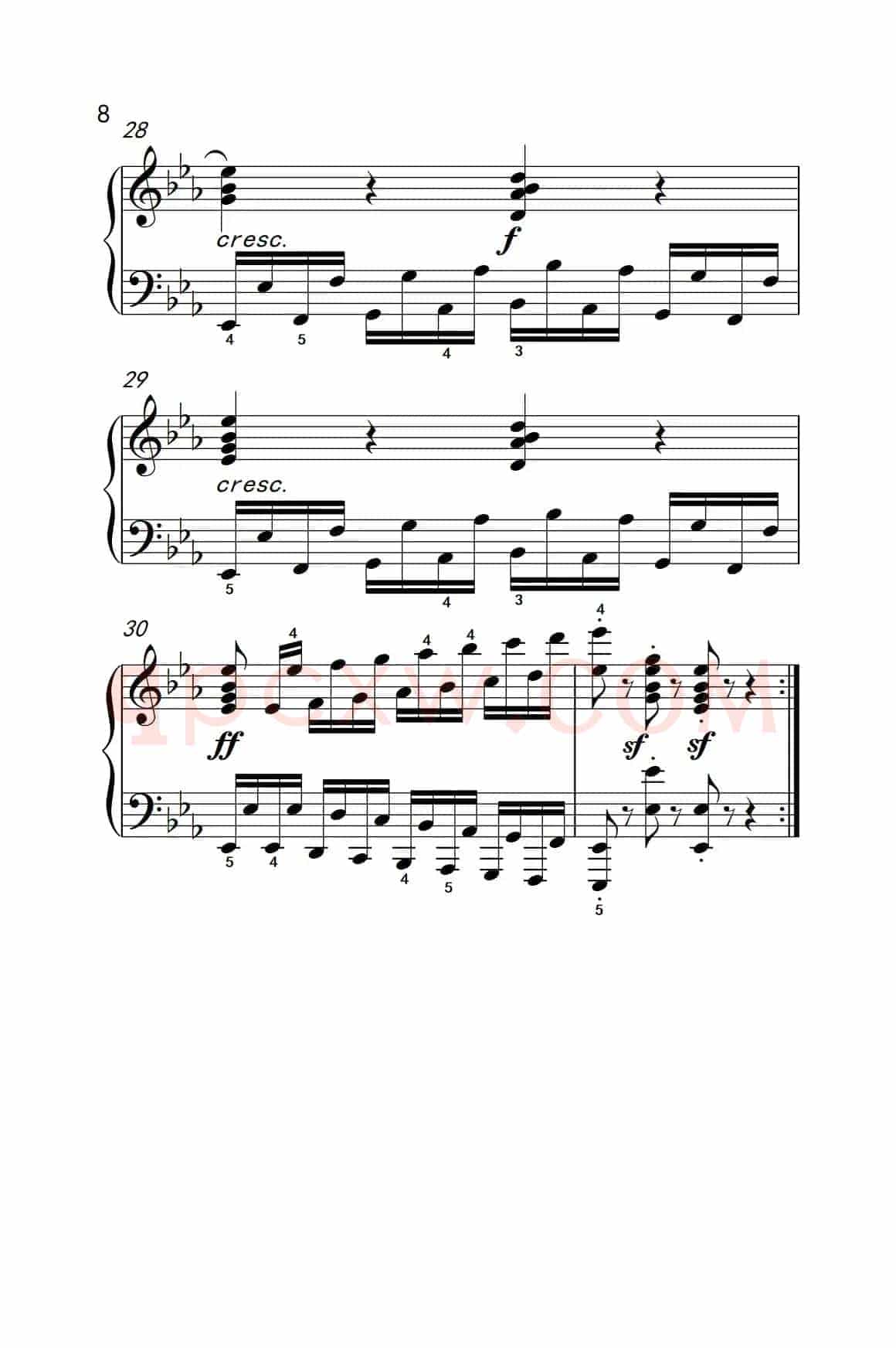 车尔尼钢琴八度练习曲 553（4）
