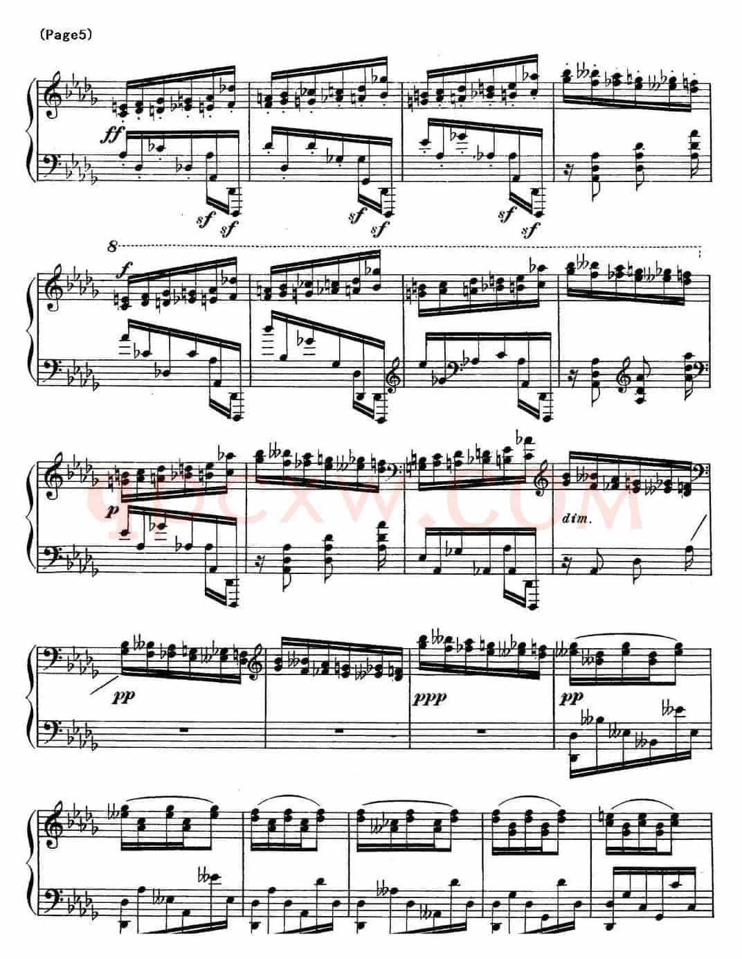 斯克里亚宾12首钢琴练习曲 Op8（No.10 Alexander Scriabin Etudes）