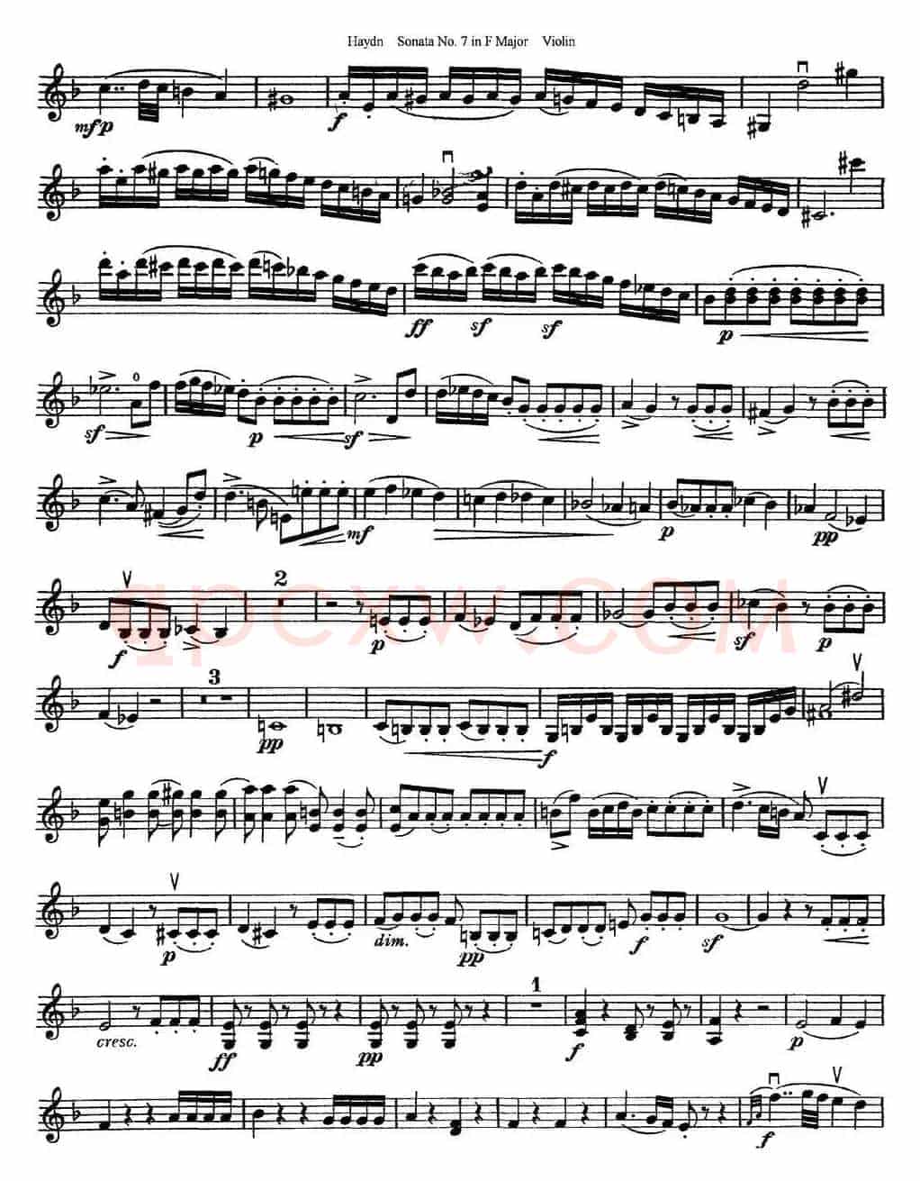 Violin Sonata No.7 in F Major