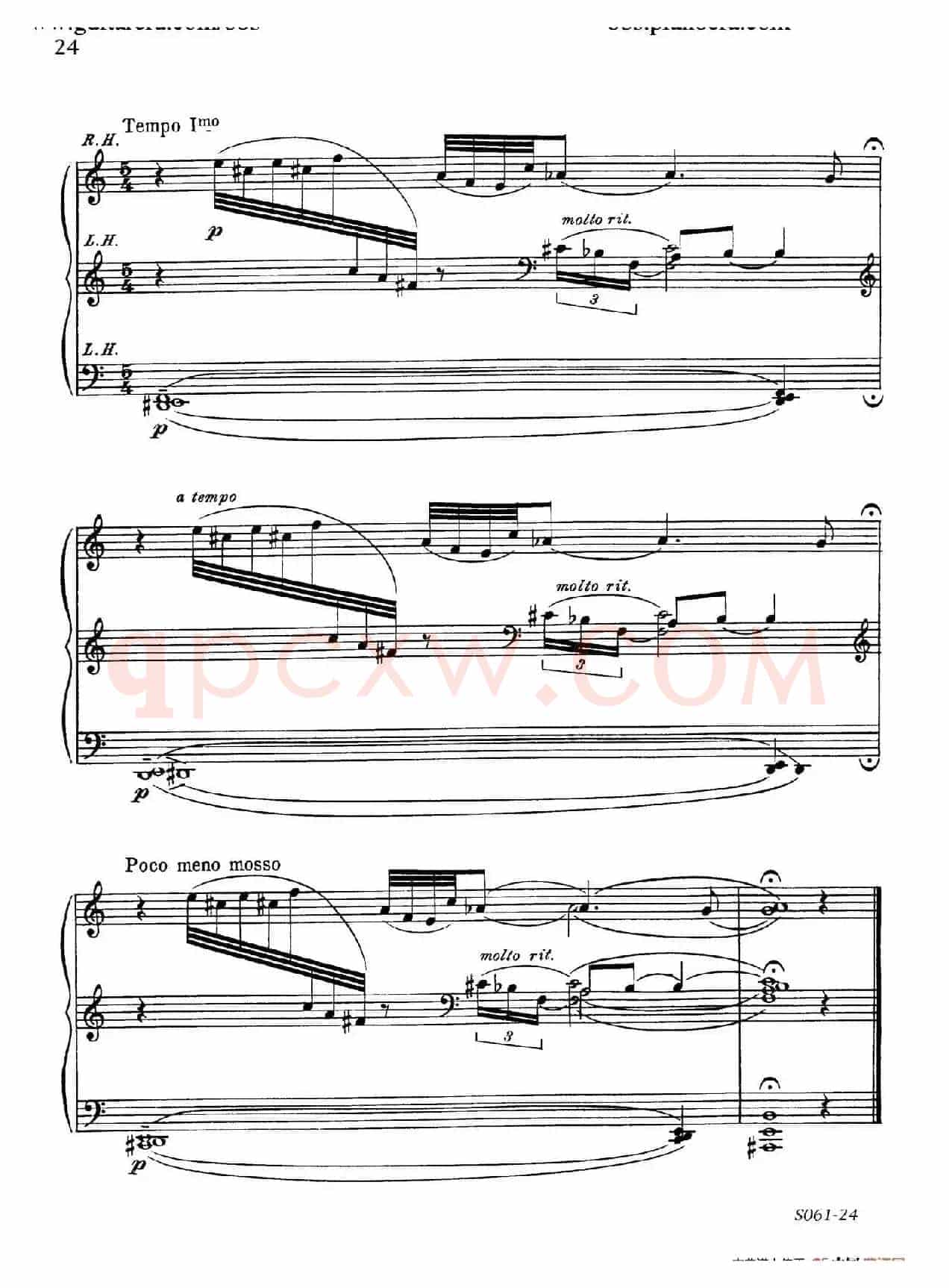 Poems of 1917 Op.41(1917之诗 5. 战争之夜的沉思)