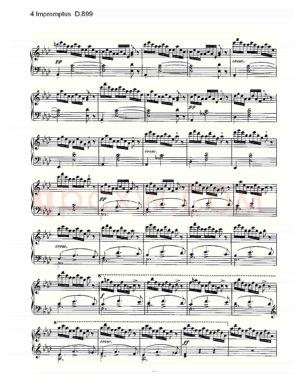 4 Impromptus D.899(4人即兴演奏 D.899)