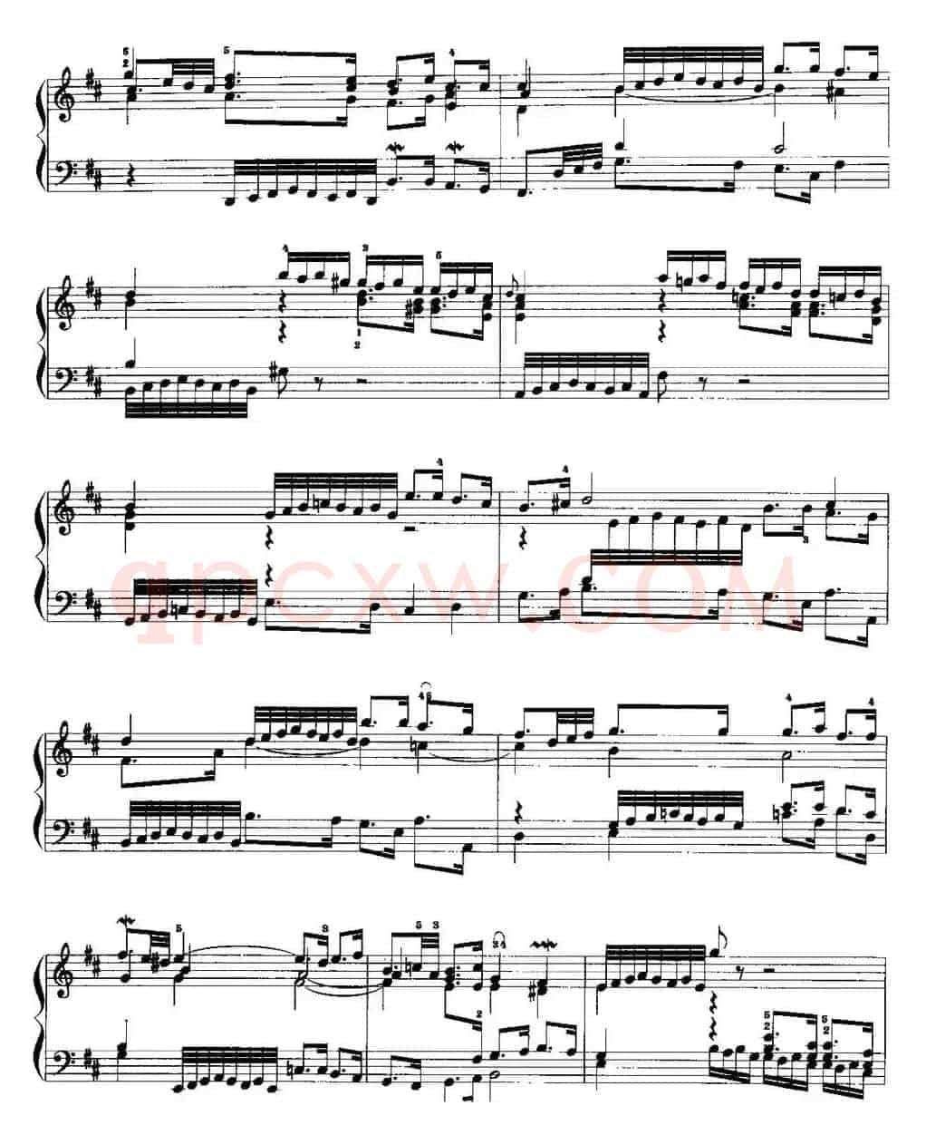 手风琴复调作品：D大调前奏曲与赋格