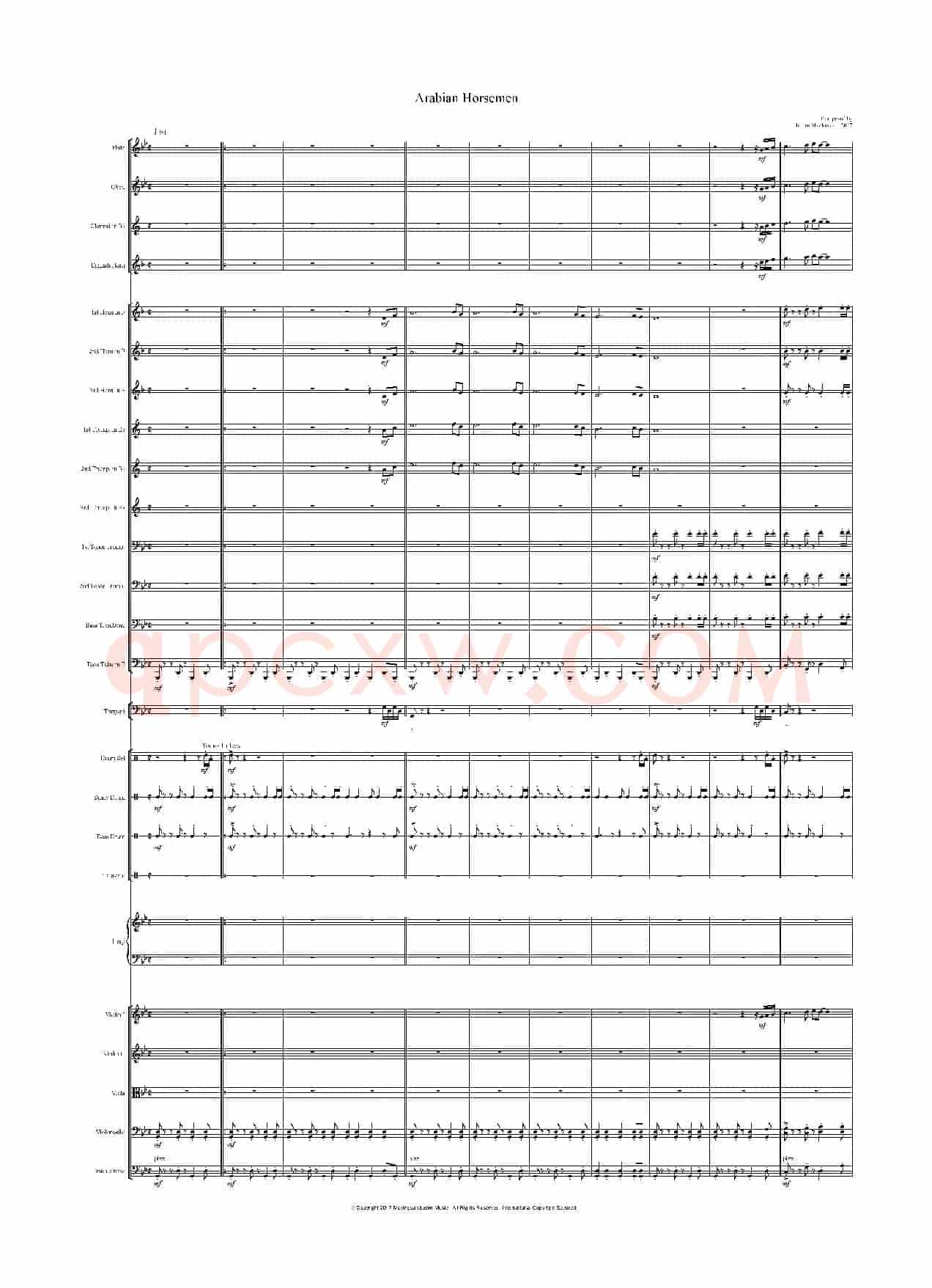 Arabian Horsemen - Full Score（阿拉伯骑兵）