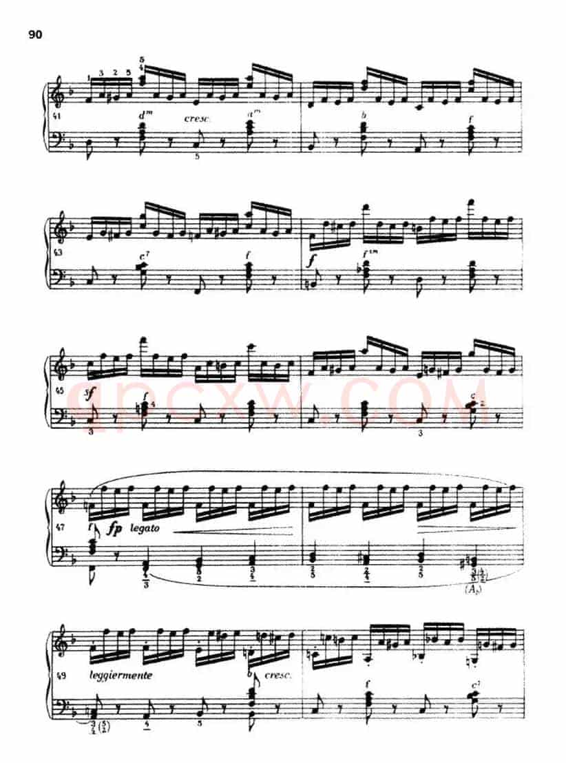《车尔尼手风琴练习曲集》第Ⅲ册（P75—97）
