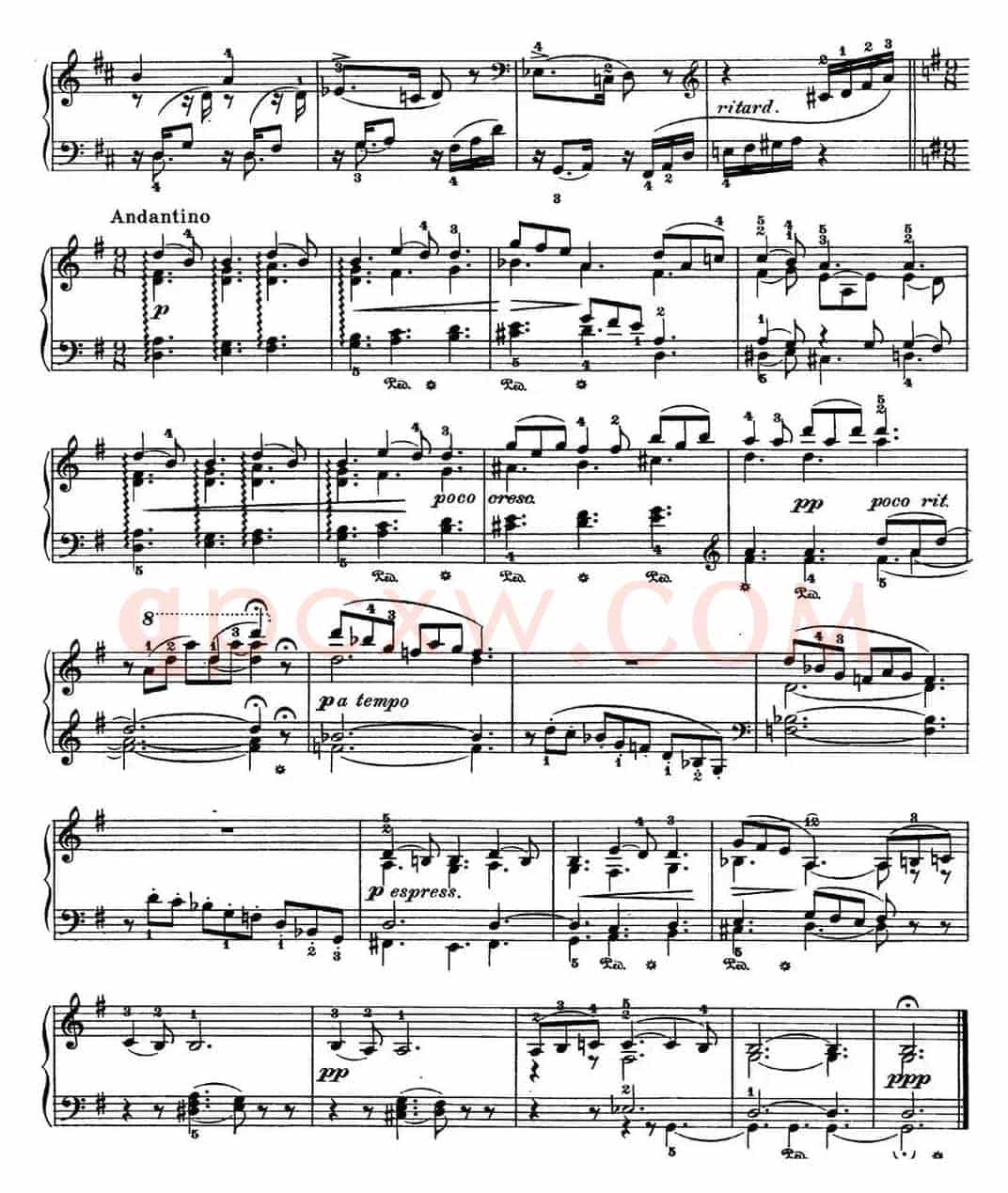 柴可夫斯基 四季 5月 清净之夜 G大调 Starlit Nights G major