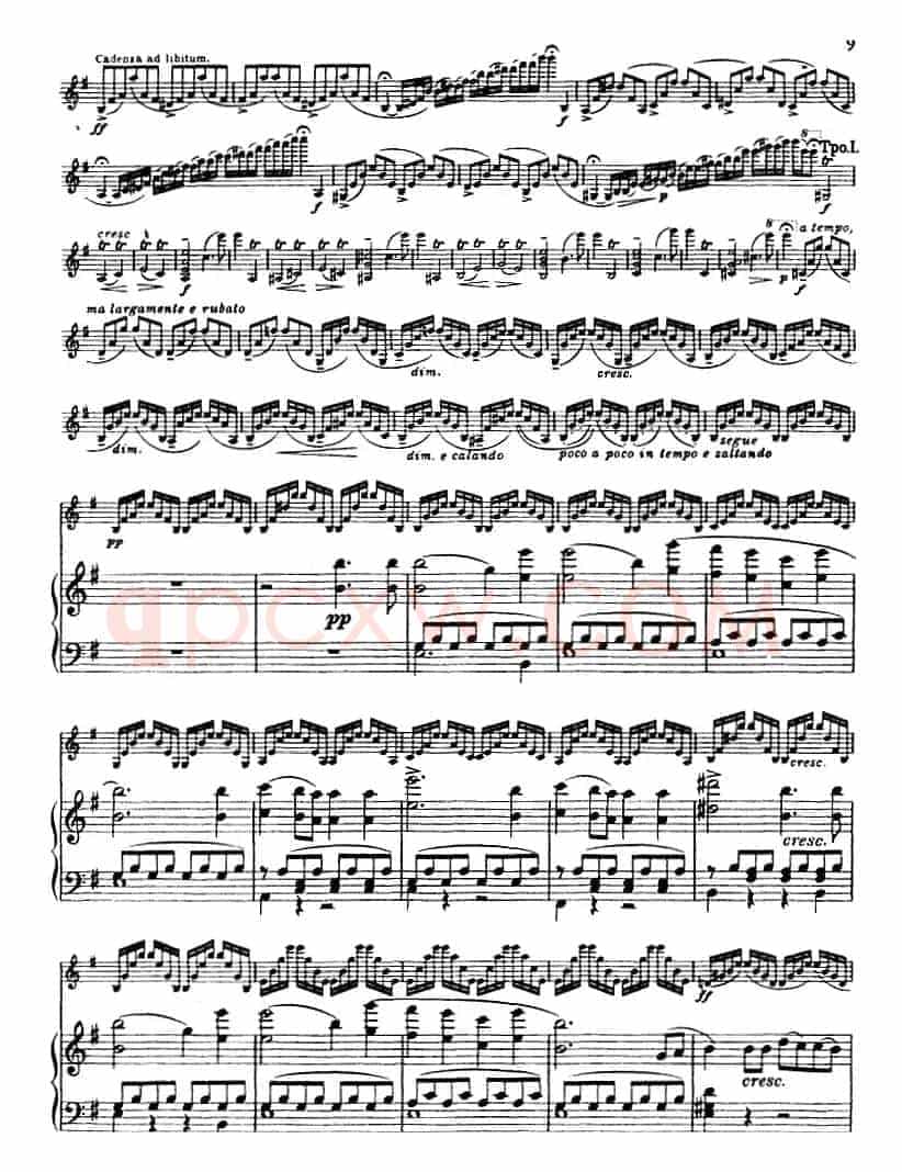 E小调协奏曲（Op.64）（小提琴+钢琴）