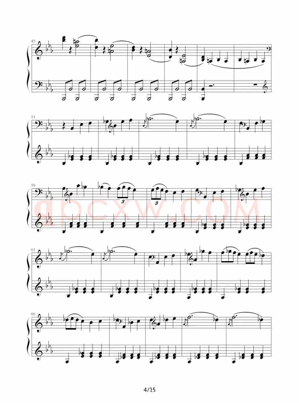 c小调第八钢琴奏鸣曲第一乐章（作品13号“悲怆”）