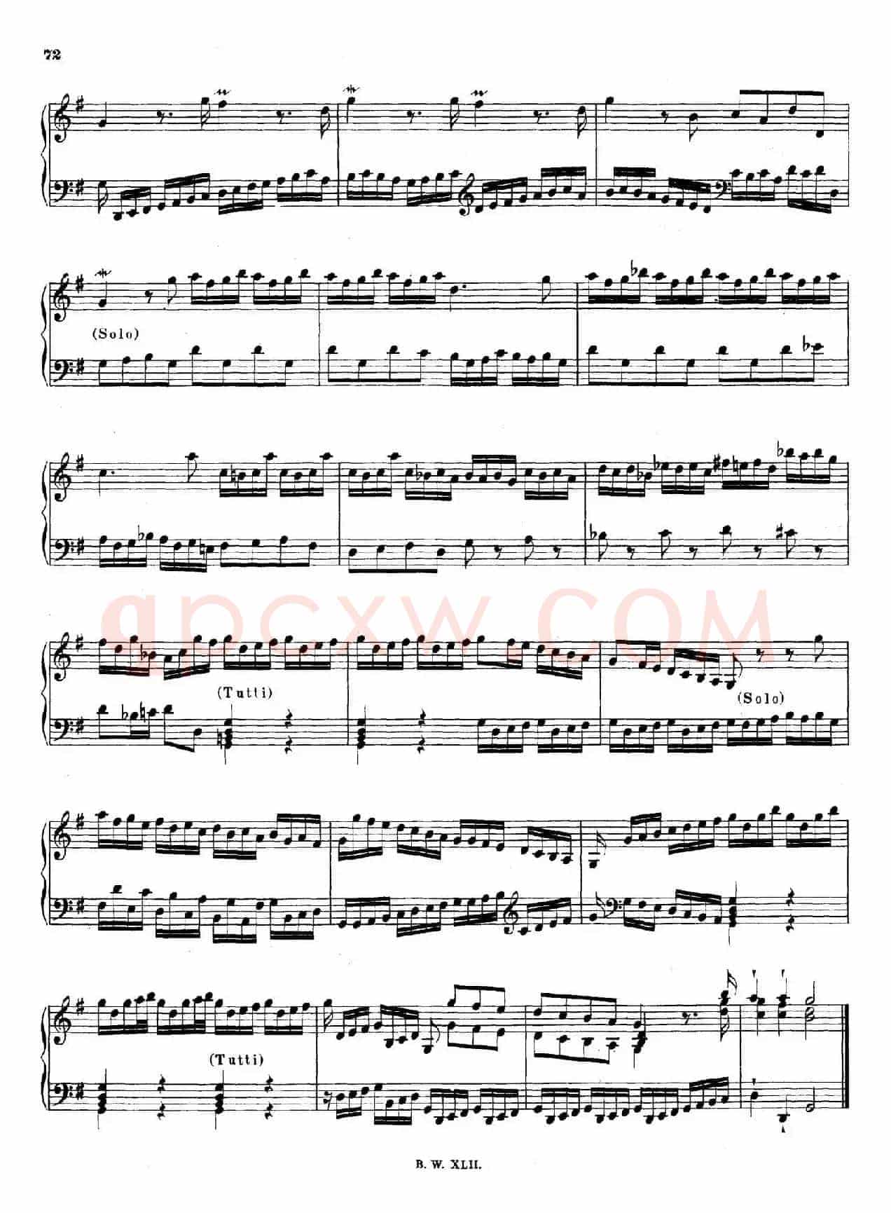 16 Concertos BWV 972-987(十六首为独奏古钢琴而作的协奏曲)(P11——20)