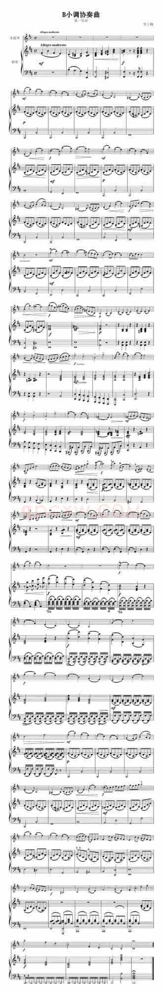 B小调协奏曲第一乐章（小提琴+钢琴）