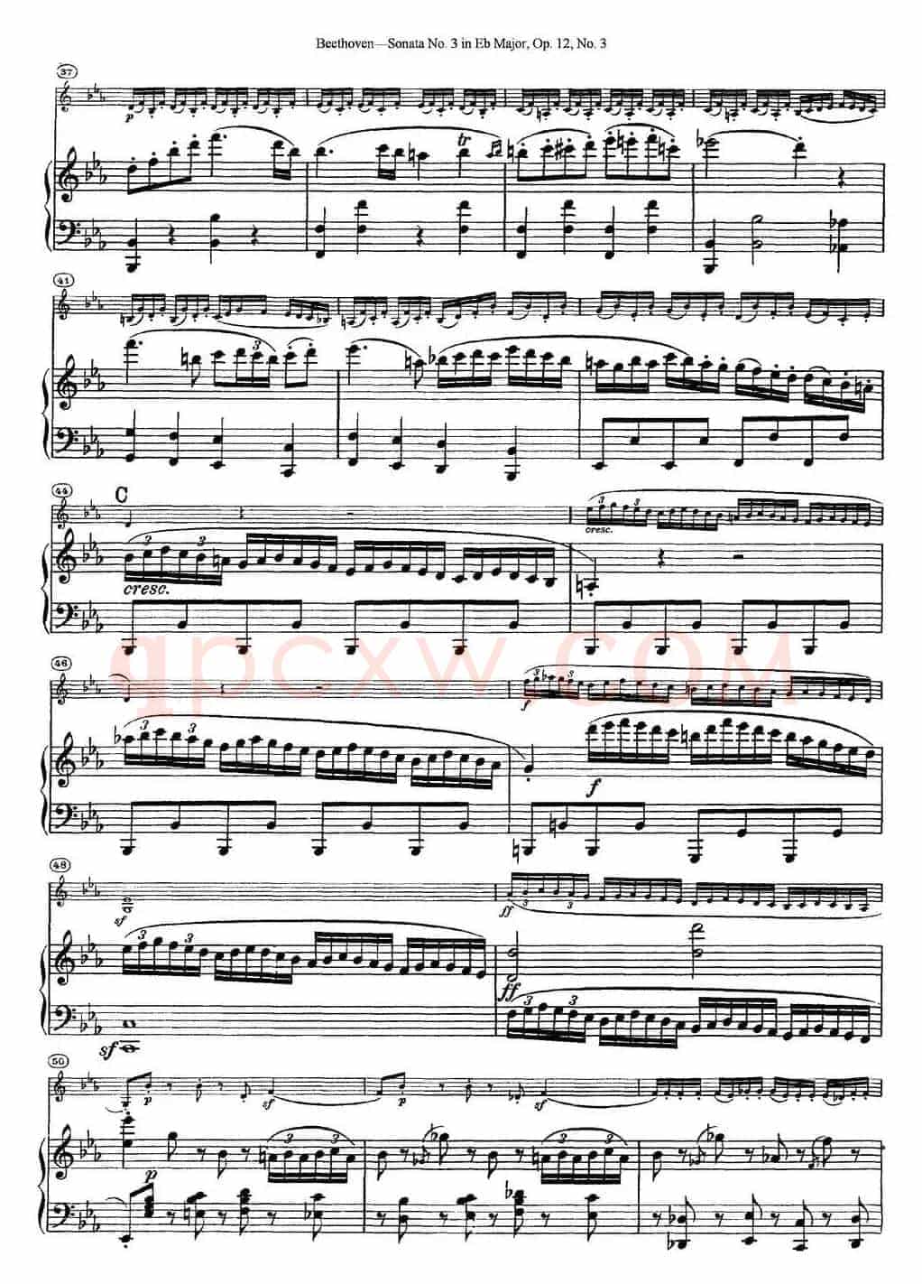 Violin Sonata No.3 in Eb Major Op.12 No.3（小提琴+钢琴伴奏）