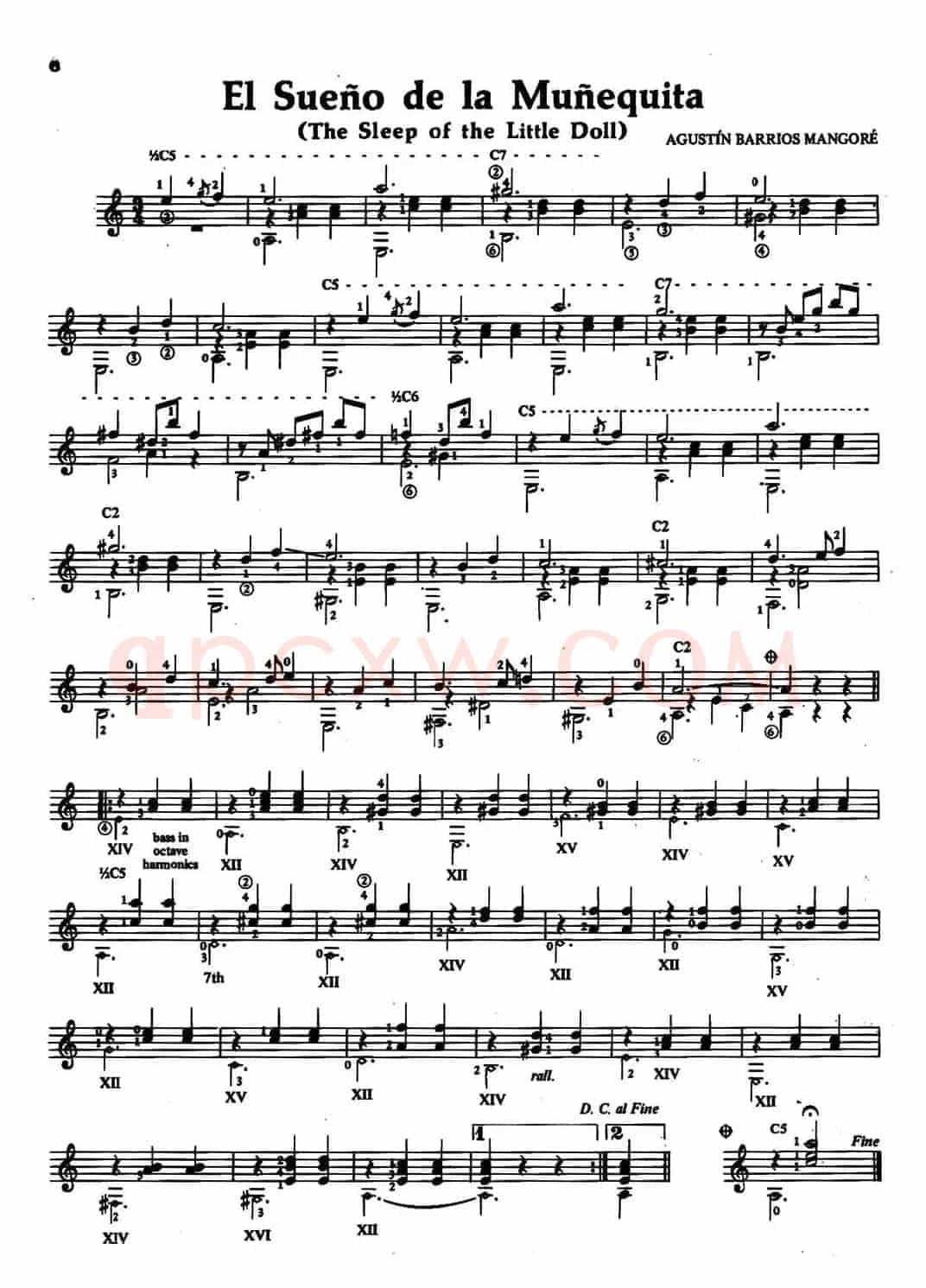El Sueno de la Munequita(娃娃的梦)(古典吉他)