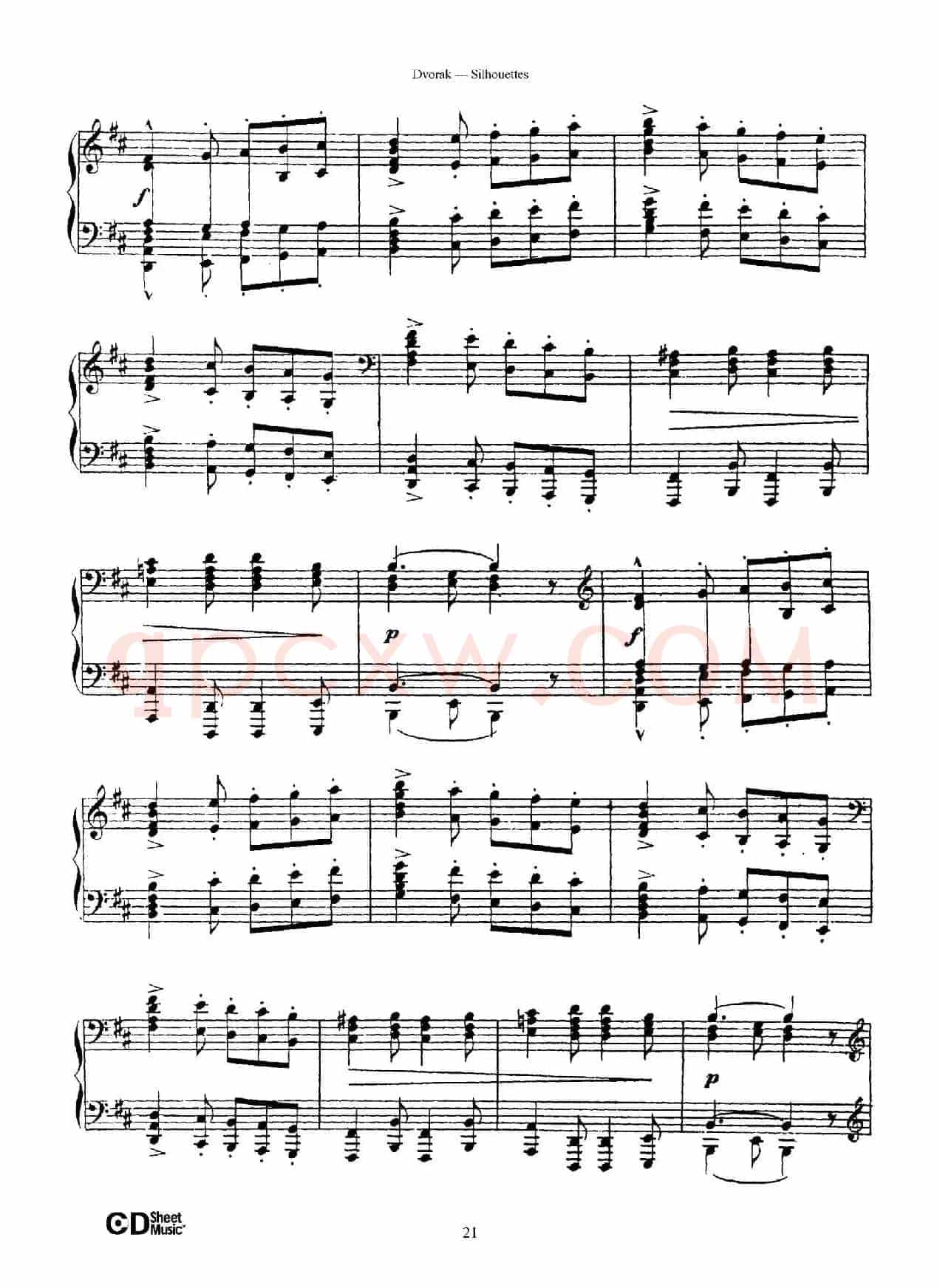 12 Silhouettes Op.8（12首剪影·7）