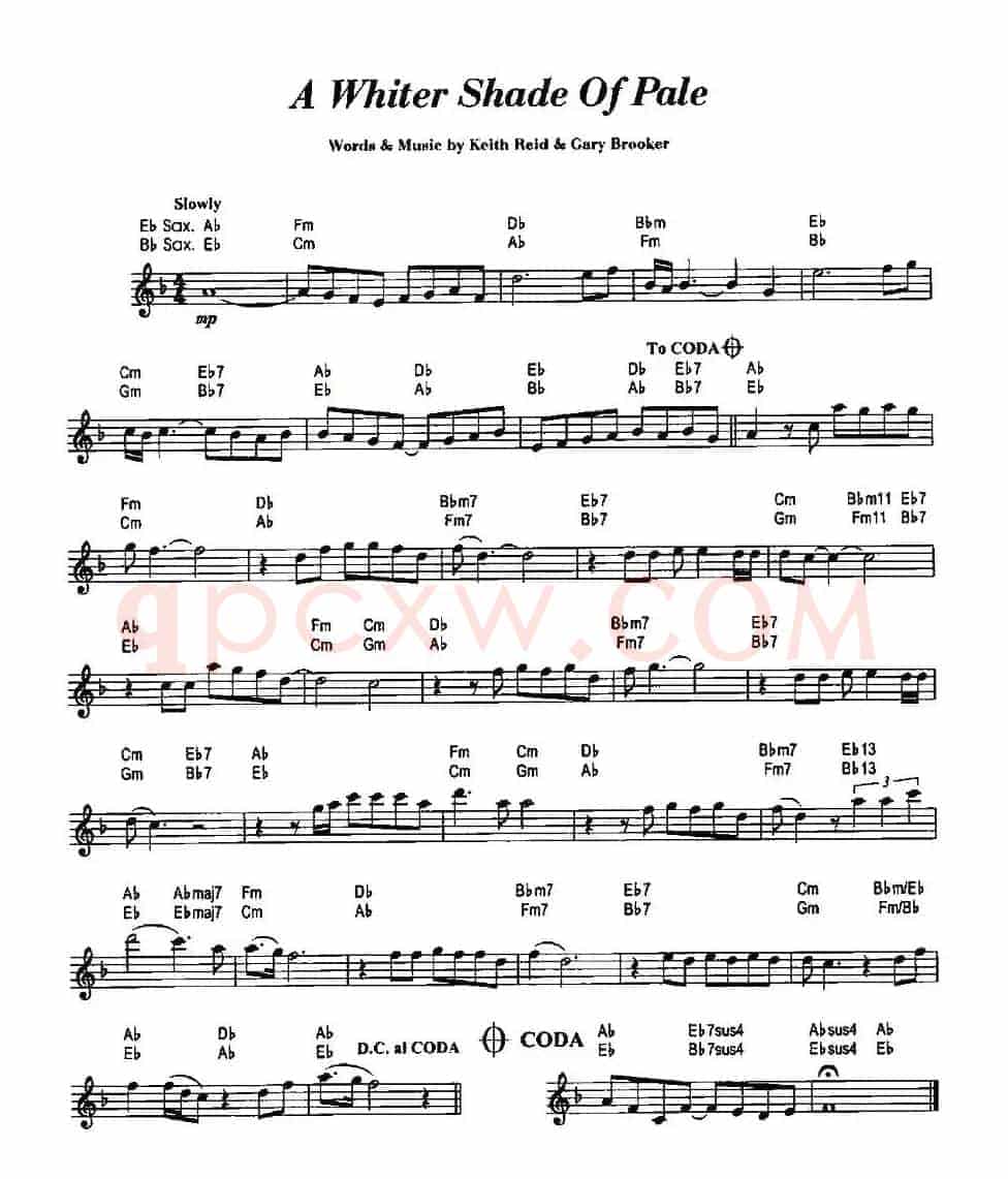 A Whiter Shade Of Pale