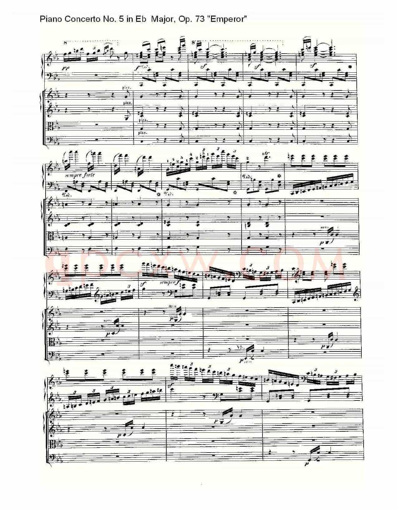 Eb大调钢琴第五协奏曲 Op.73“皇帝”第三乐章