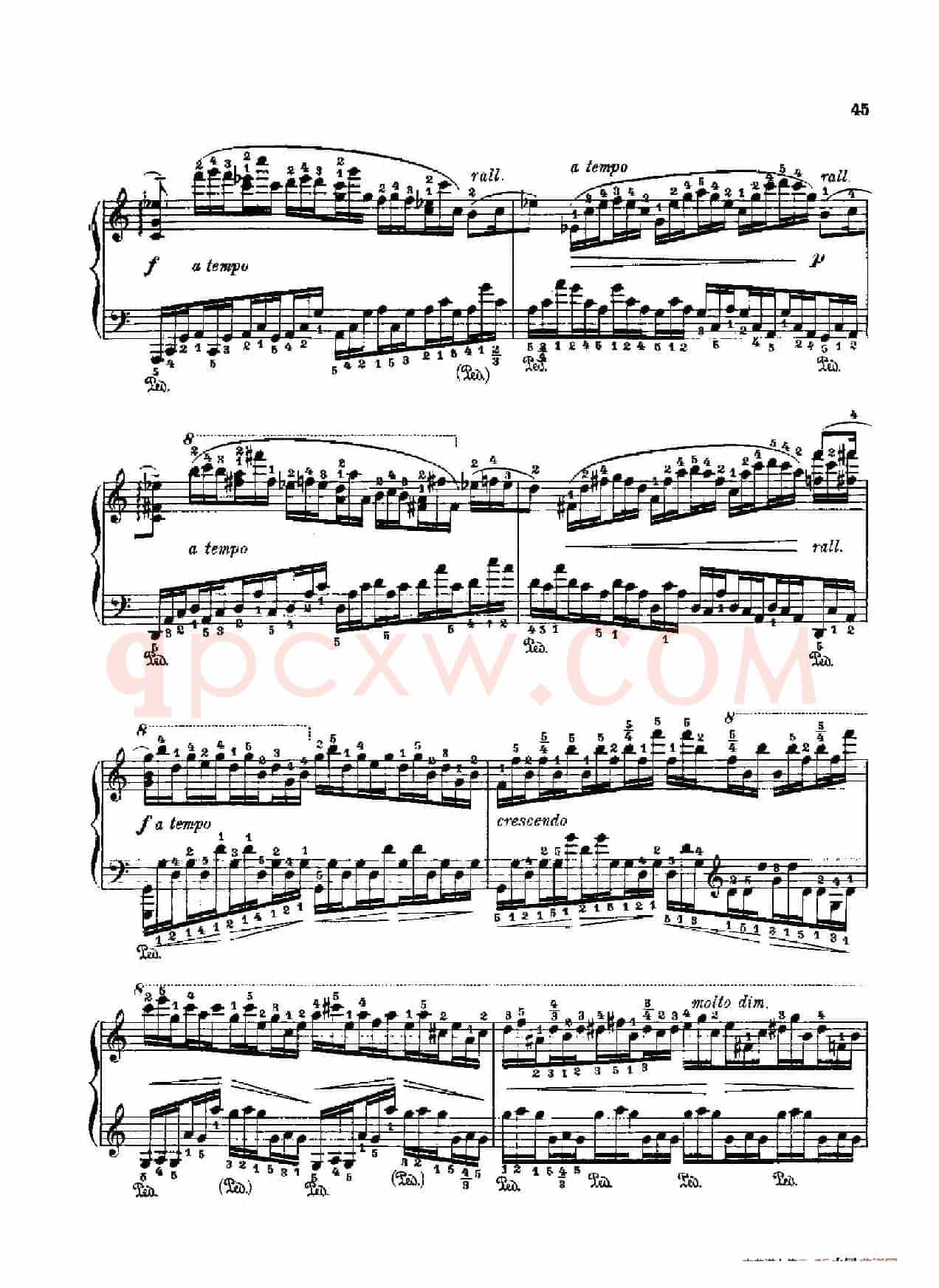 53首以肖邦练习曲为素材而作的练习曲(No.8)